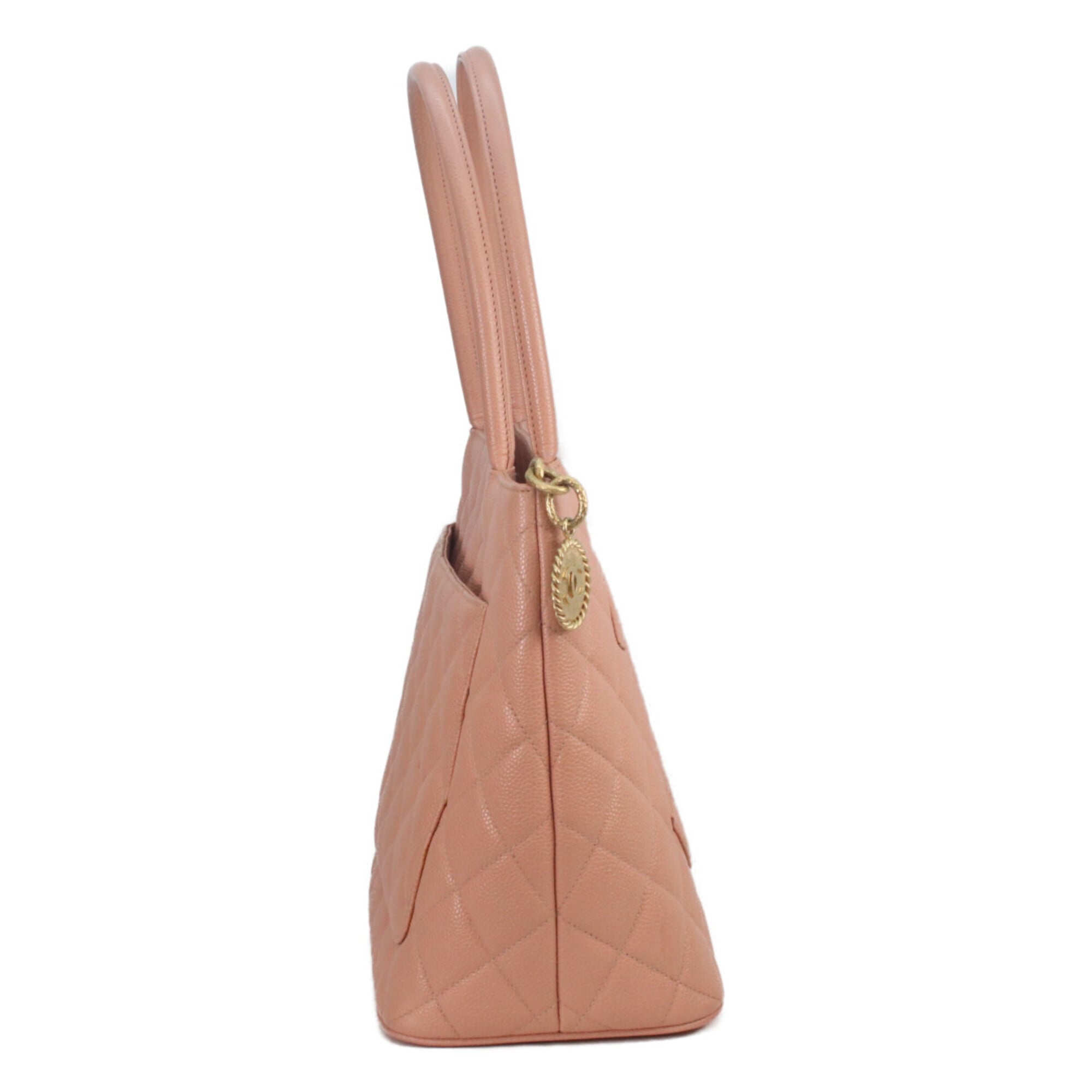 Chanel Pink Grained Calfskin Tote Bag (Pre-Owned)