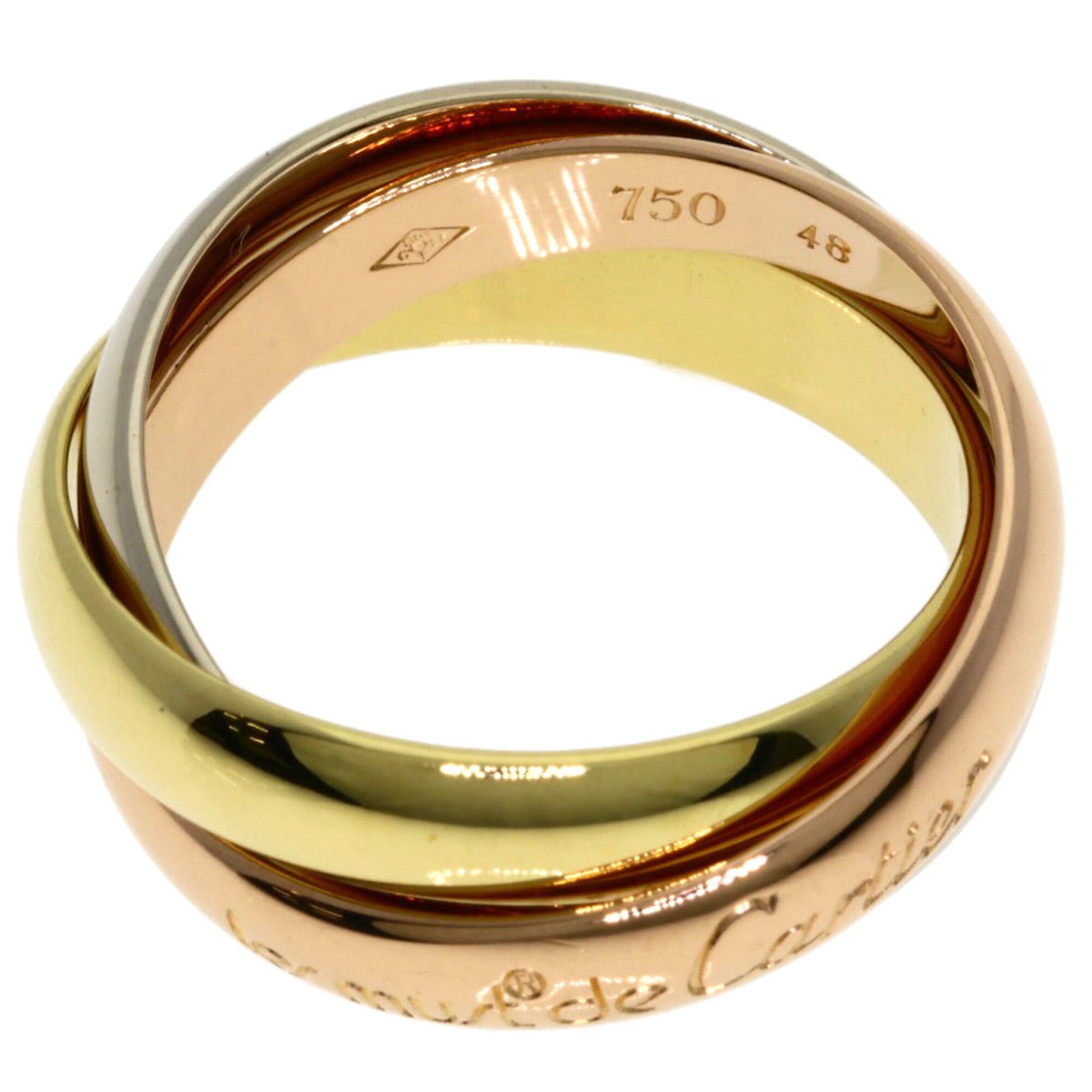 Cartier Yellow Gold (18K) Pink Gold (18K) White Gold (18K) Band Ring (Pre-Owned)