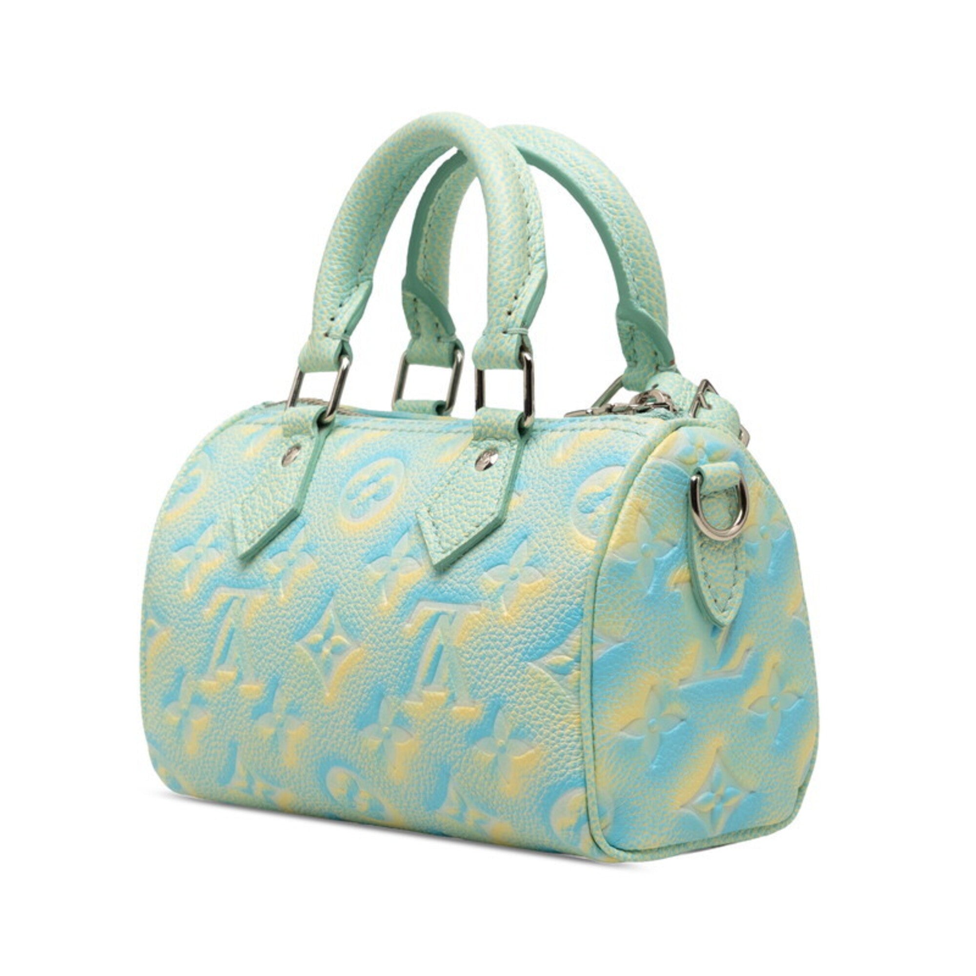 Louis Vuitton Green Leather Handbag Shoulder Bag (Pre-Owned)