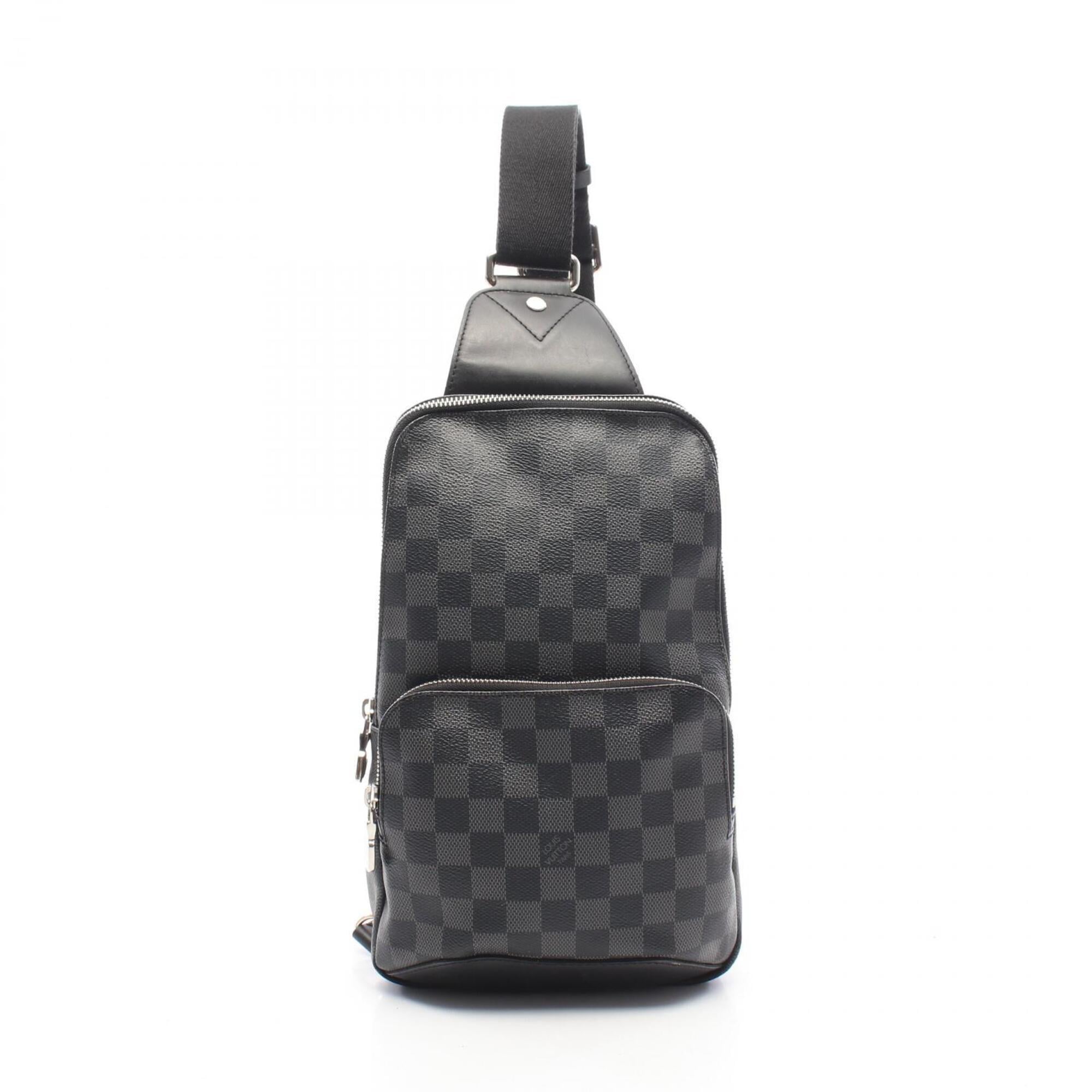 Louis Vuitton Black Damier Graphite Coated Canvas Leather Fanny Pack Sling Bag (Pre-Owned)
