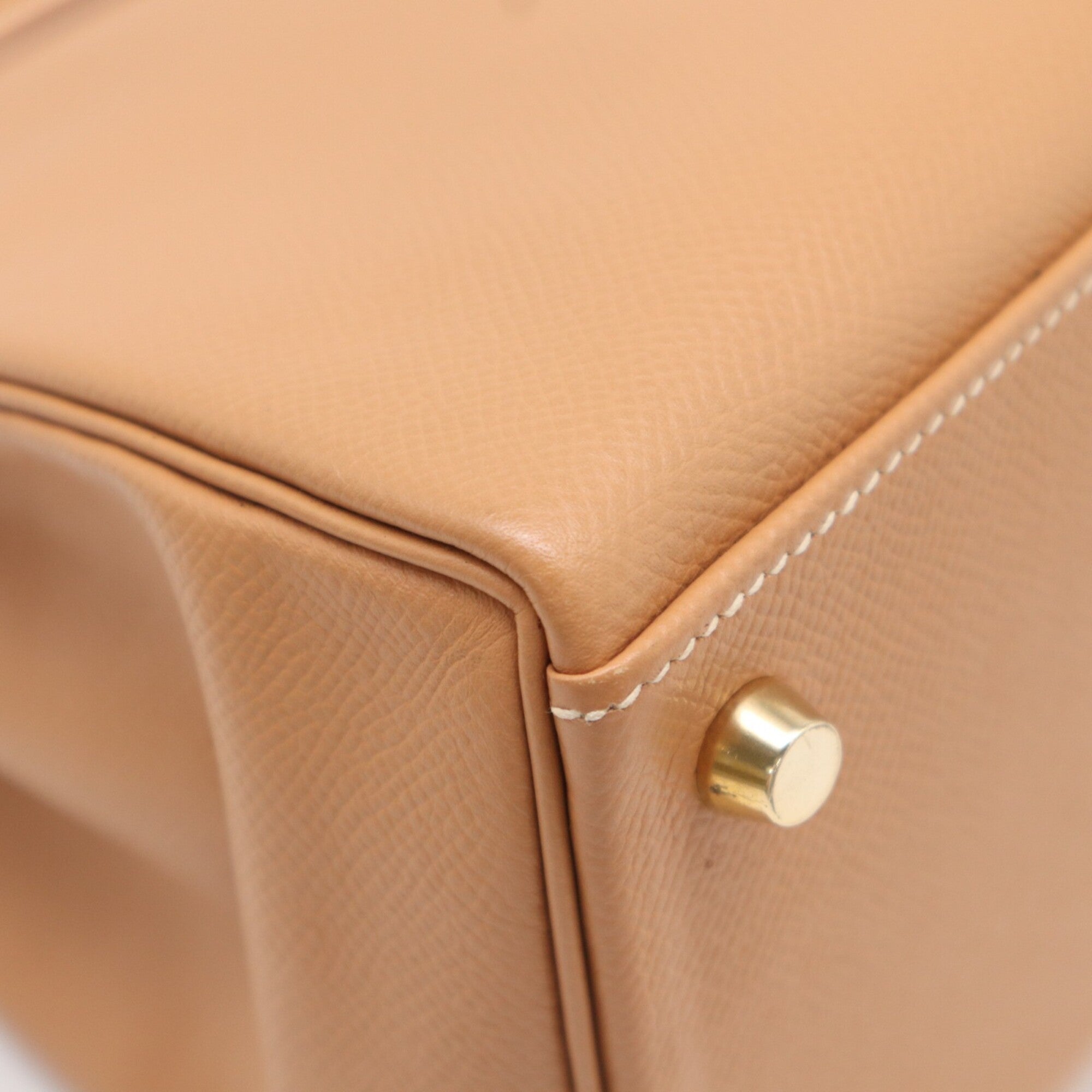 Hermes Kelly Brown Courchevel Leather Handbag (Pre-Owned)