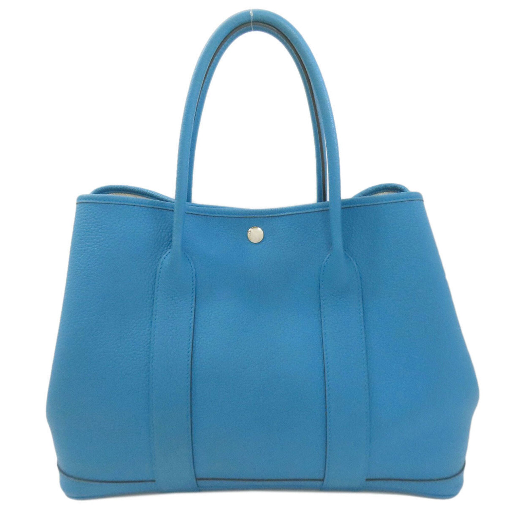 Hermes Blue Negonda Leather Handbag (Pre-Owned)