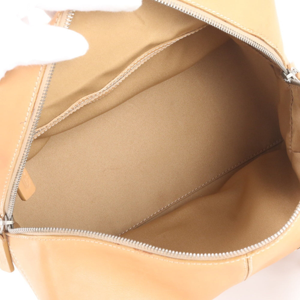 Tod's Beige Leather Boston Bag Crossbody Bag Handbag Shoulder Bag Tote Bag (Pre-Owned)