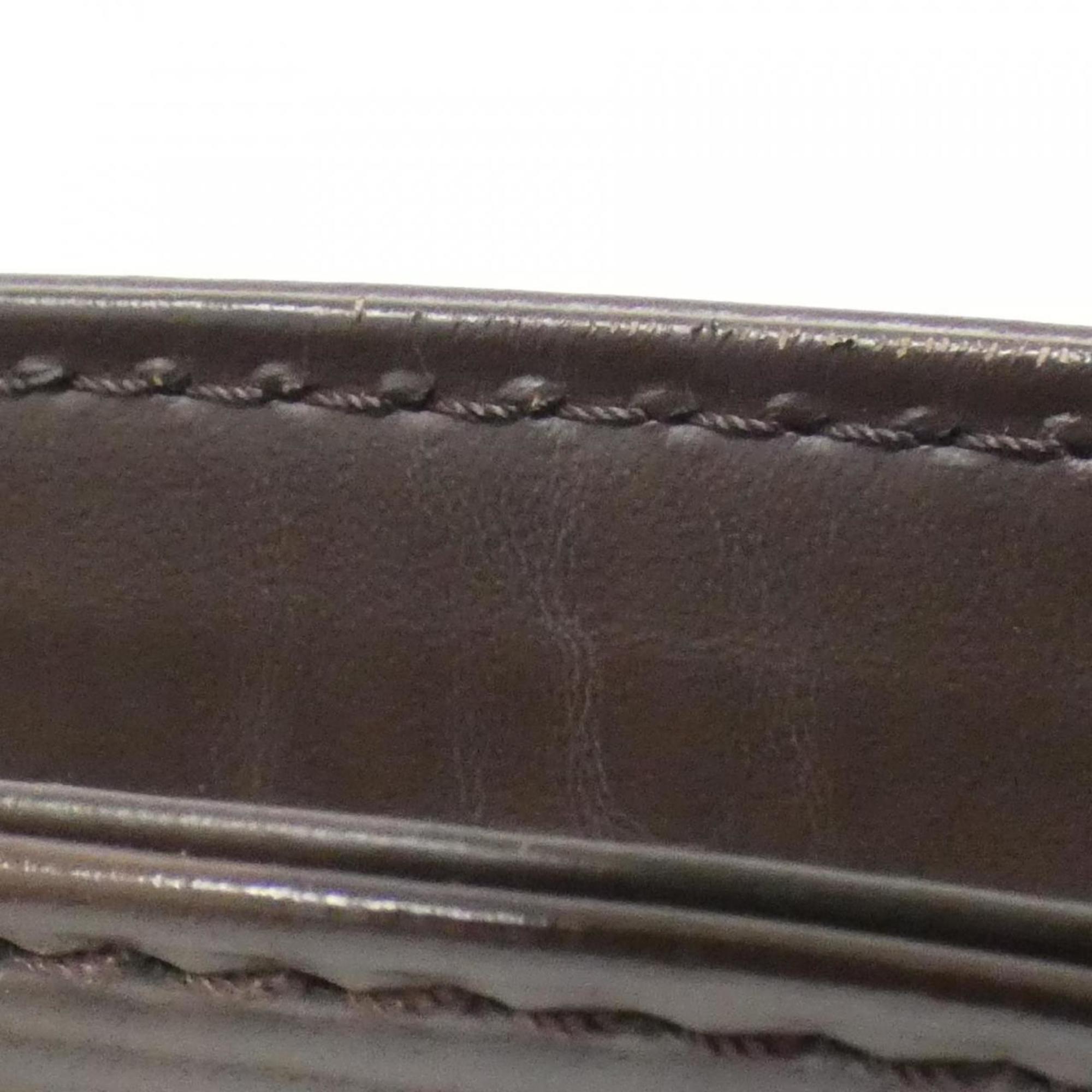 Louis Vuitton Mocha Leather Shoulder Bag (Pre-Owned)