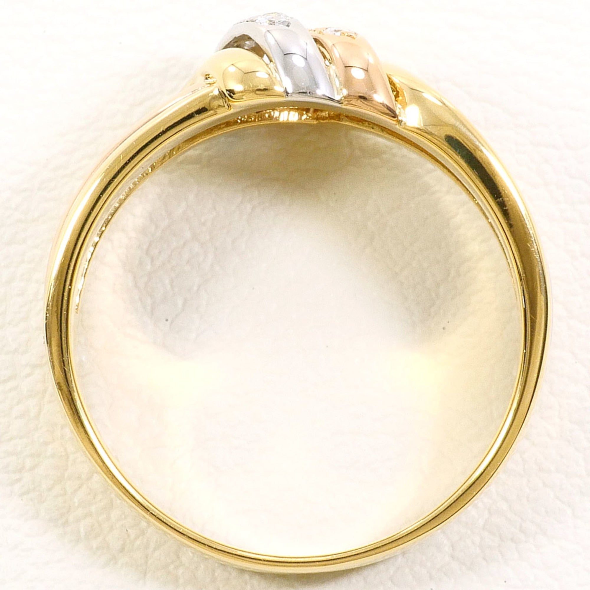 Unbranded Pink Gold Platinum Yellow Gold Yellow Gold (18K) Pink Gold (18K) Platinum 900 Band Ring (Pre-Owned)