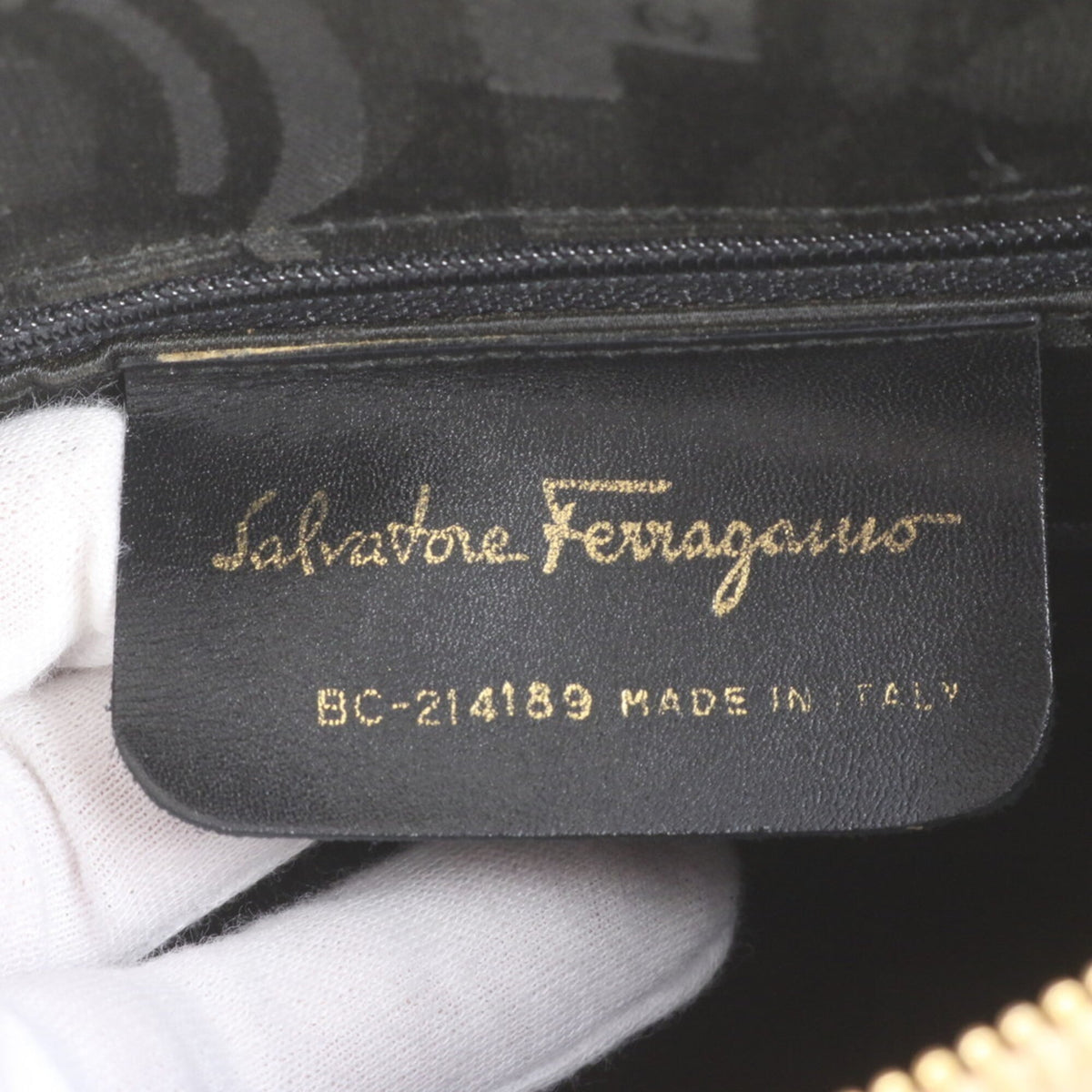 Salvatore Ferragamo Beige Leather Handbag Shoulder Bag Tote Bag (Pre-Owned)