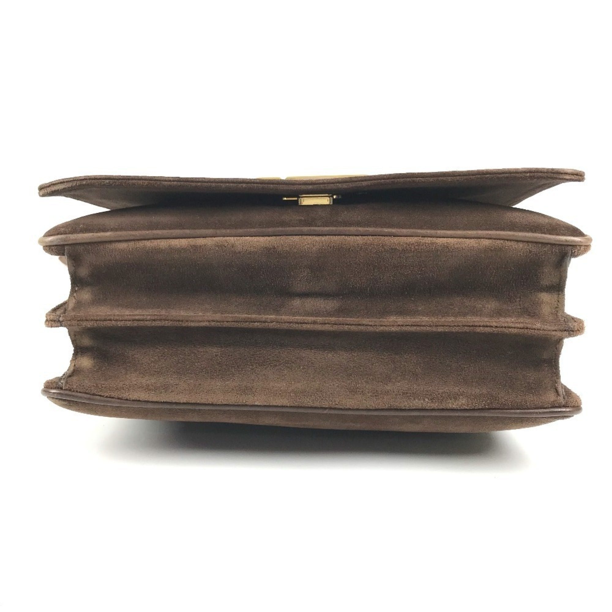 Fendi Brown Suede Shoulder Bag (Pre-Owned)