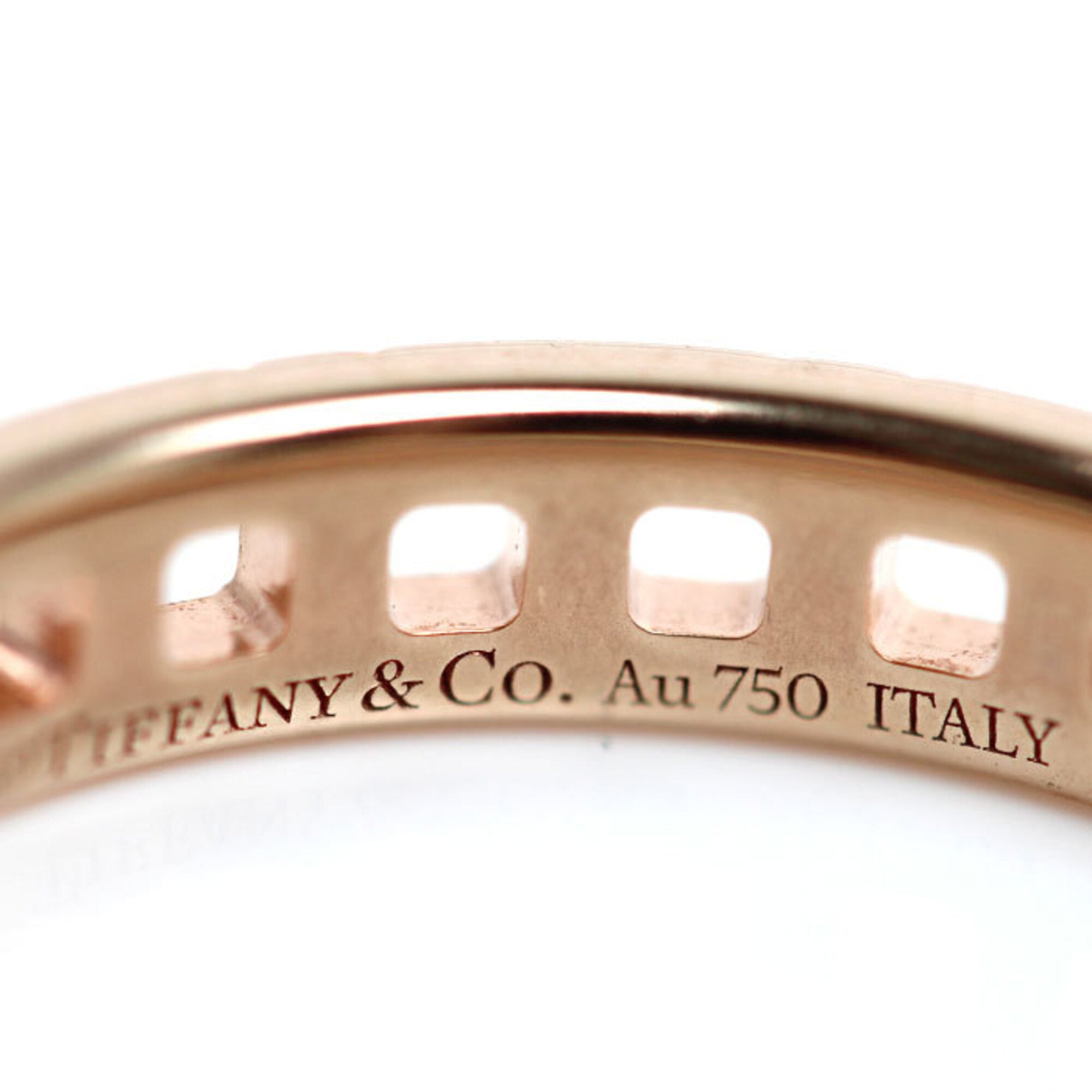 Tiffany Pink Gold (18K) Band Ring (Pre-Owned)