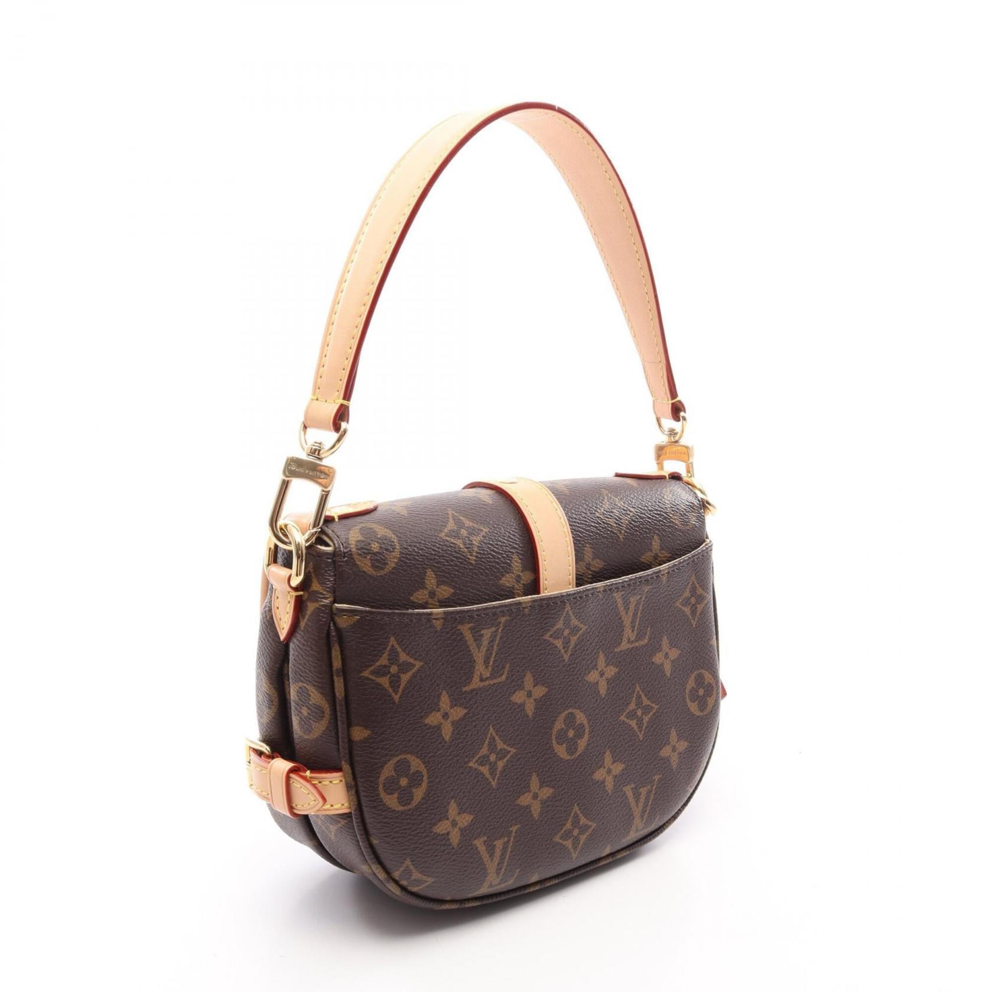Louis Vuitton Brown Monogram Leather Handbag (Pre-Owned)