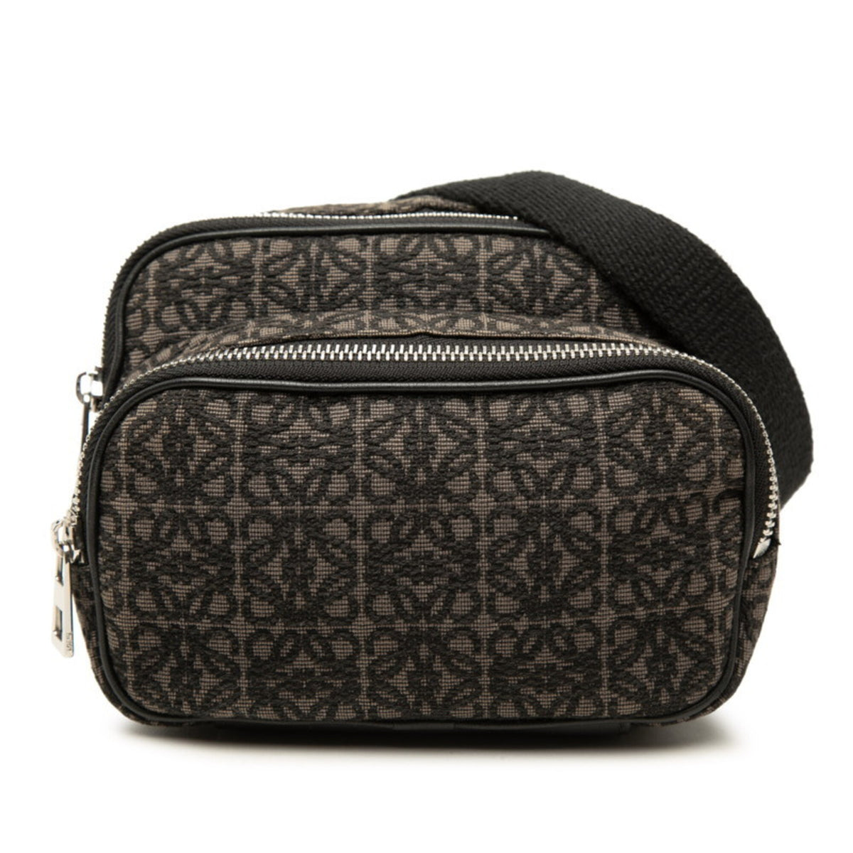 Loewe Brown Canvas Leather Shoulder Bag (Pre-Owned)