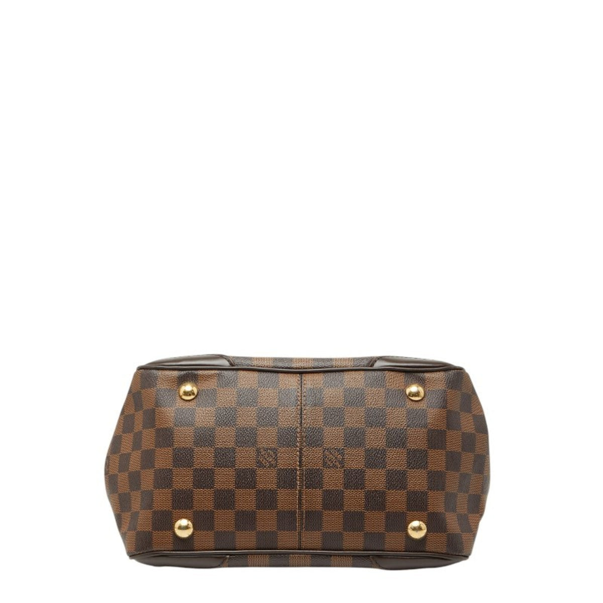 Louis Vuitton Brown Damier Canvas Pvc Leather Handbag (Pre-Owned)