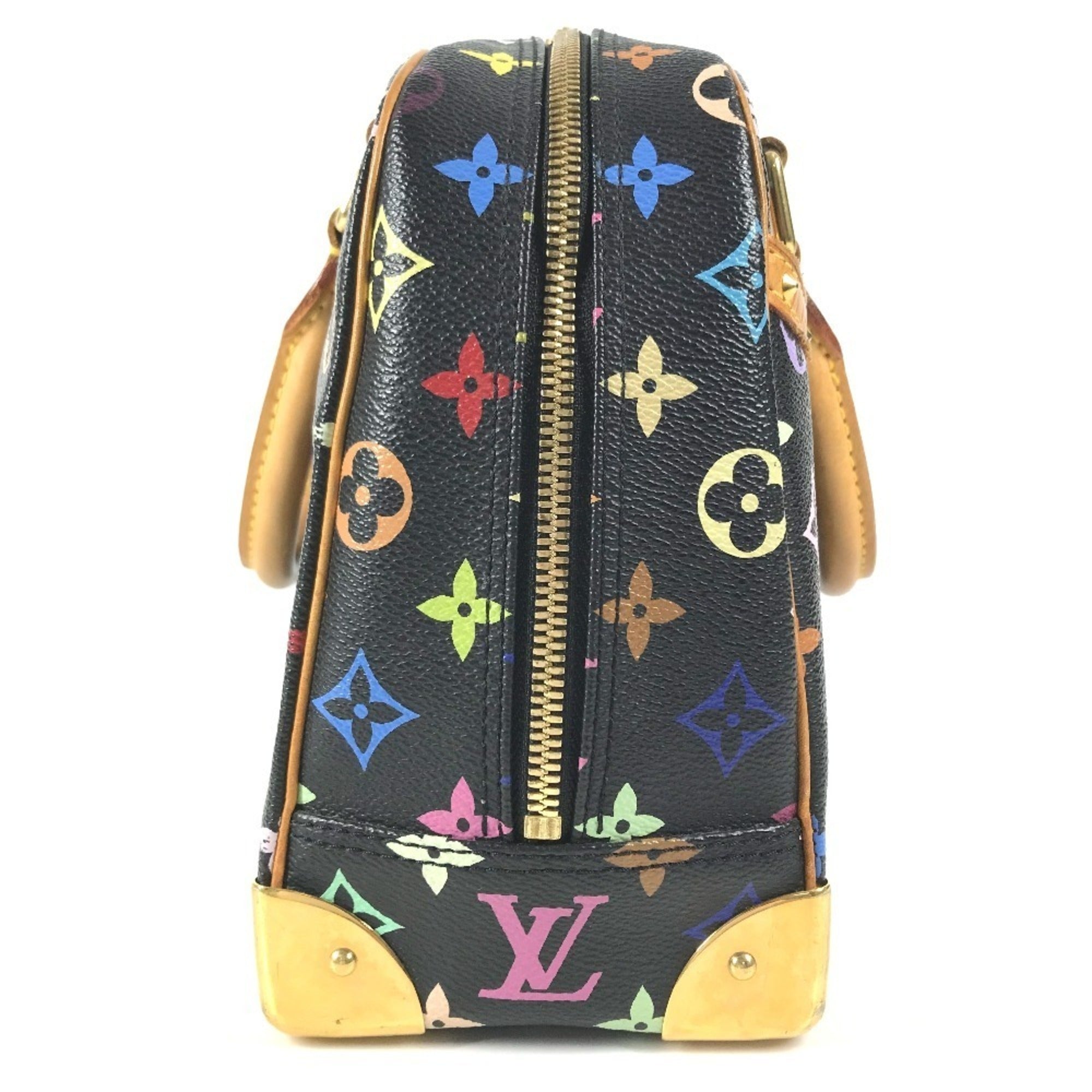Louis Vuitton Black Multi-Color Noir Monogram Multicolore Handbag (Pre-Owned)