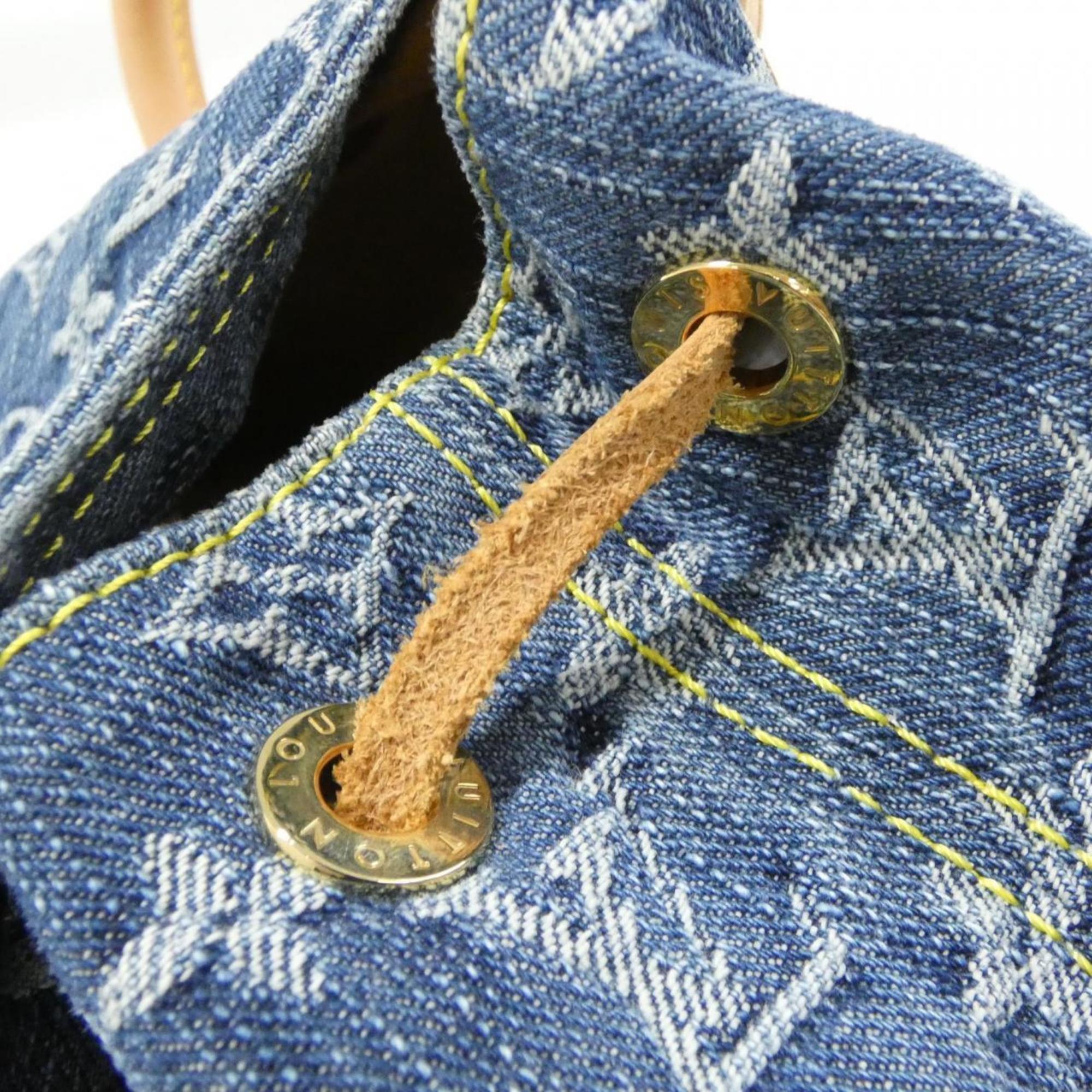 Louis Vuitton Monogram Denim Blue Monogram Denim Backpack (Pre-Owned)