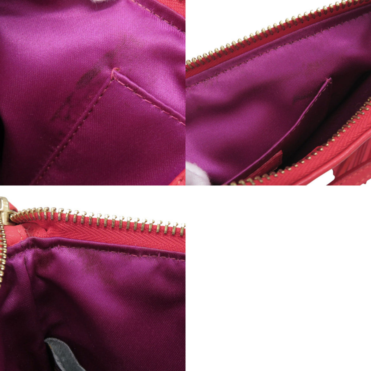 Fendi Red Color Leather Handbag (Pre-Owned)