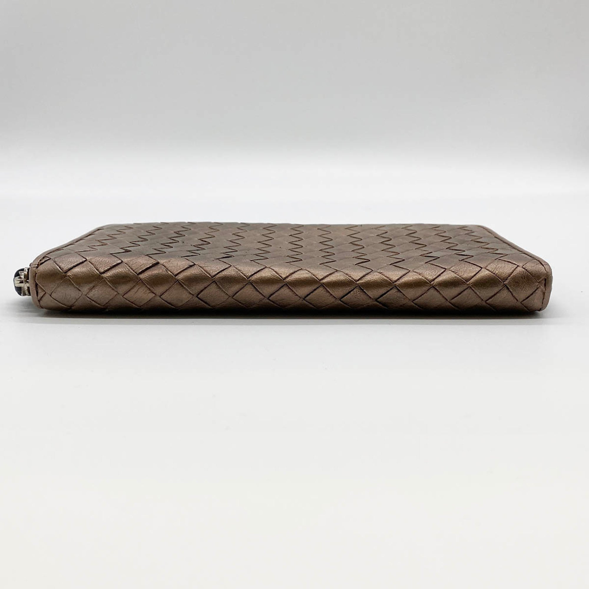 Bottega Veneta Brown Leather Long Wallet (Bi-Fold) (Pre-Owned)
