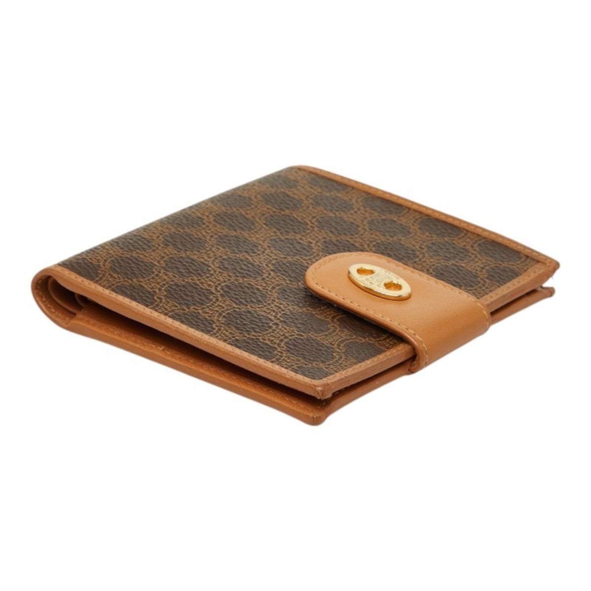 Celine Macadam Brown Pvc Leather Wallet (Bi-Fold) (Pre-Owned)