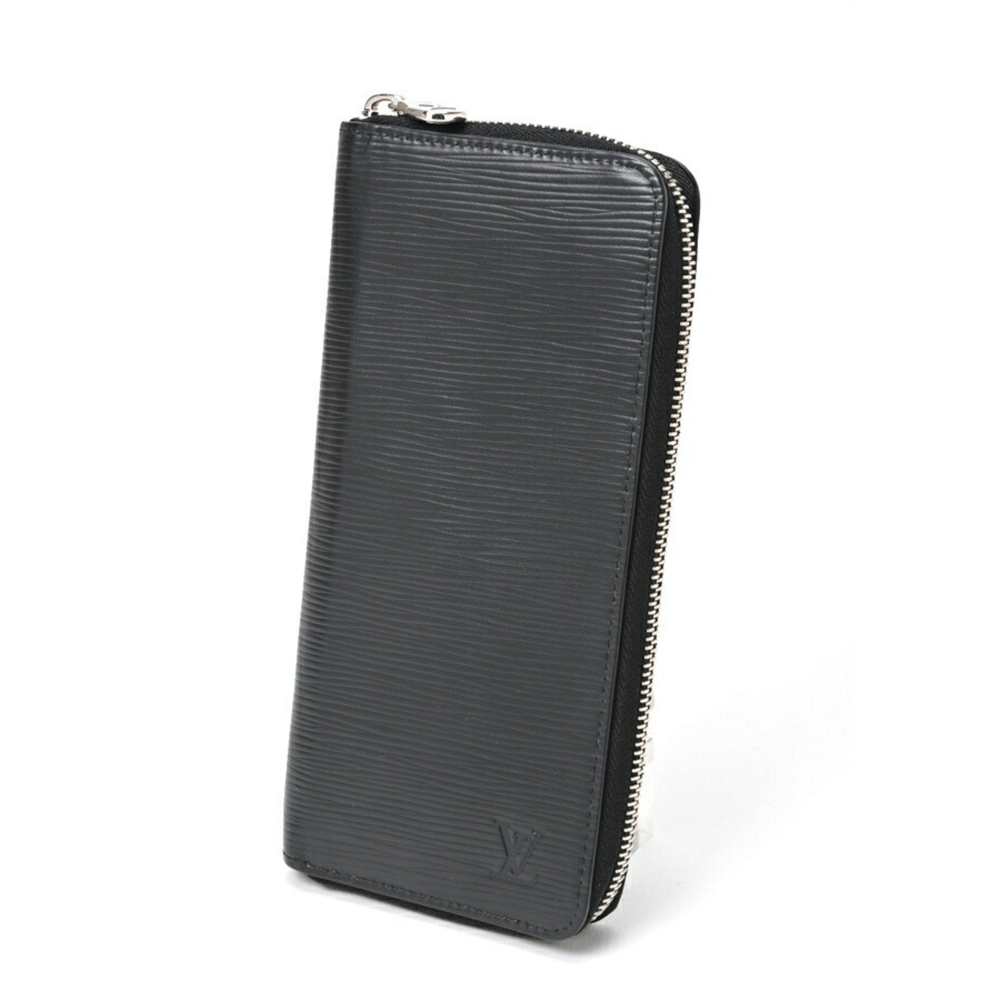 Louis Vuitton Black Noir Epi Leather Long Wallet (Bi-Fold) (Pre-Owned)
