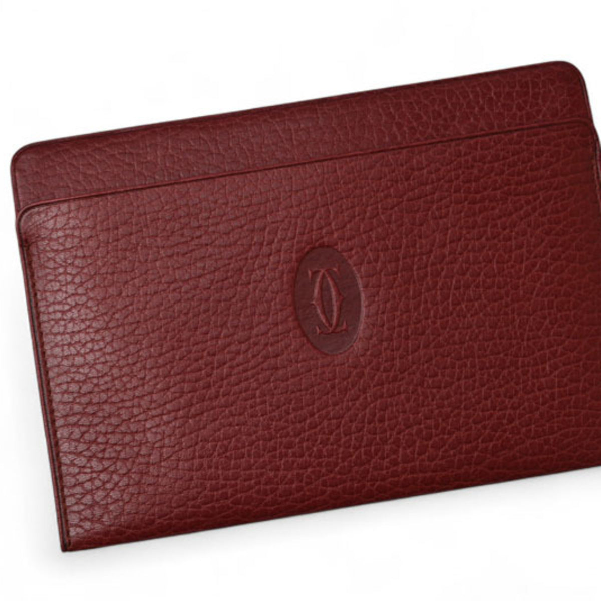 Cartier Bordeaux Leather Pouch (Pre-Owned)