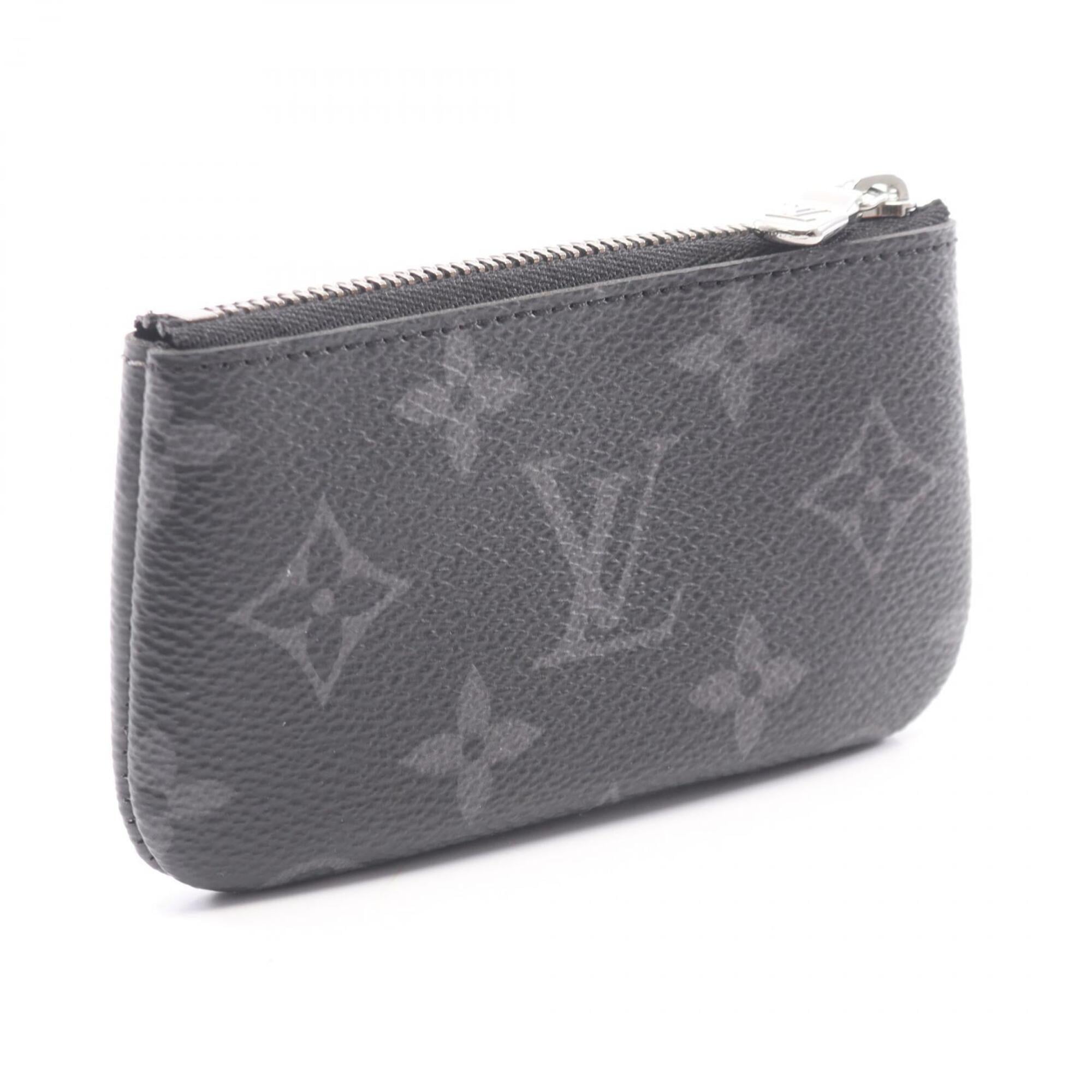 Louis Vuitton Black Gray Pvc Coin Purse/Coin Case (Pre-Owned)