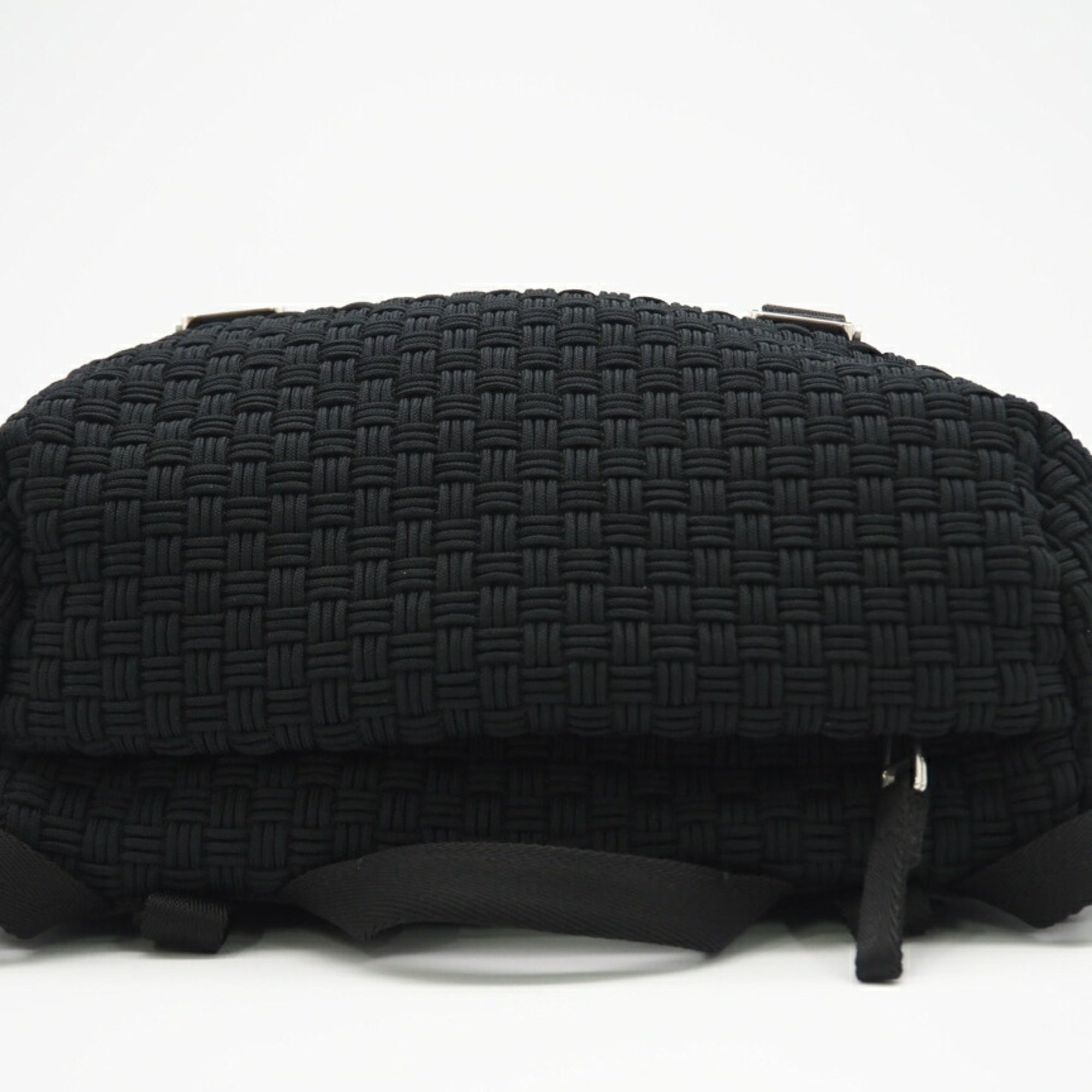 Bottega Veneta Black Nylon Shoulder Bag (Pre-Owned)