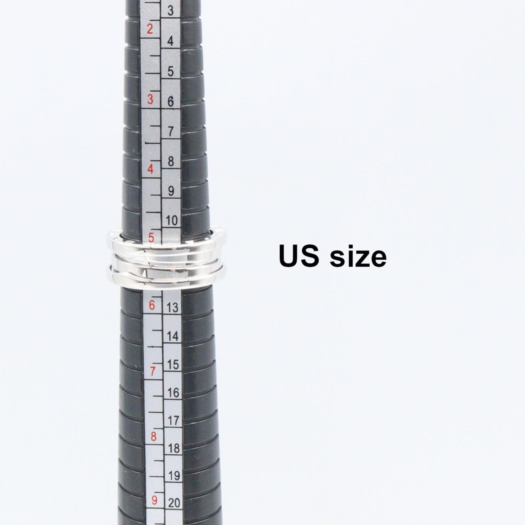 Bvlgari Silver White Gold (18K) Band Ring (Pre-Owned)