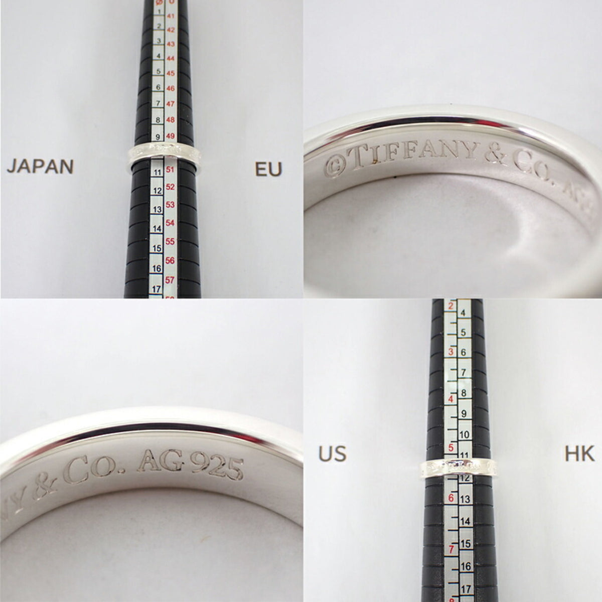 Tiffany Sterling Silver 925 Band Ring (Pre-Owned)