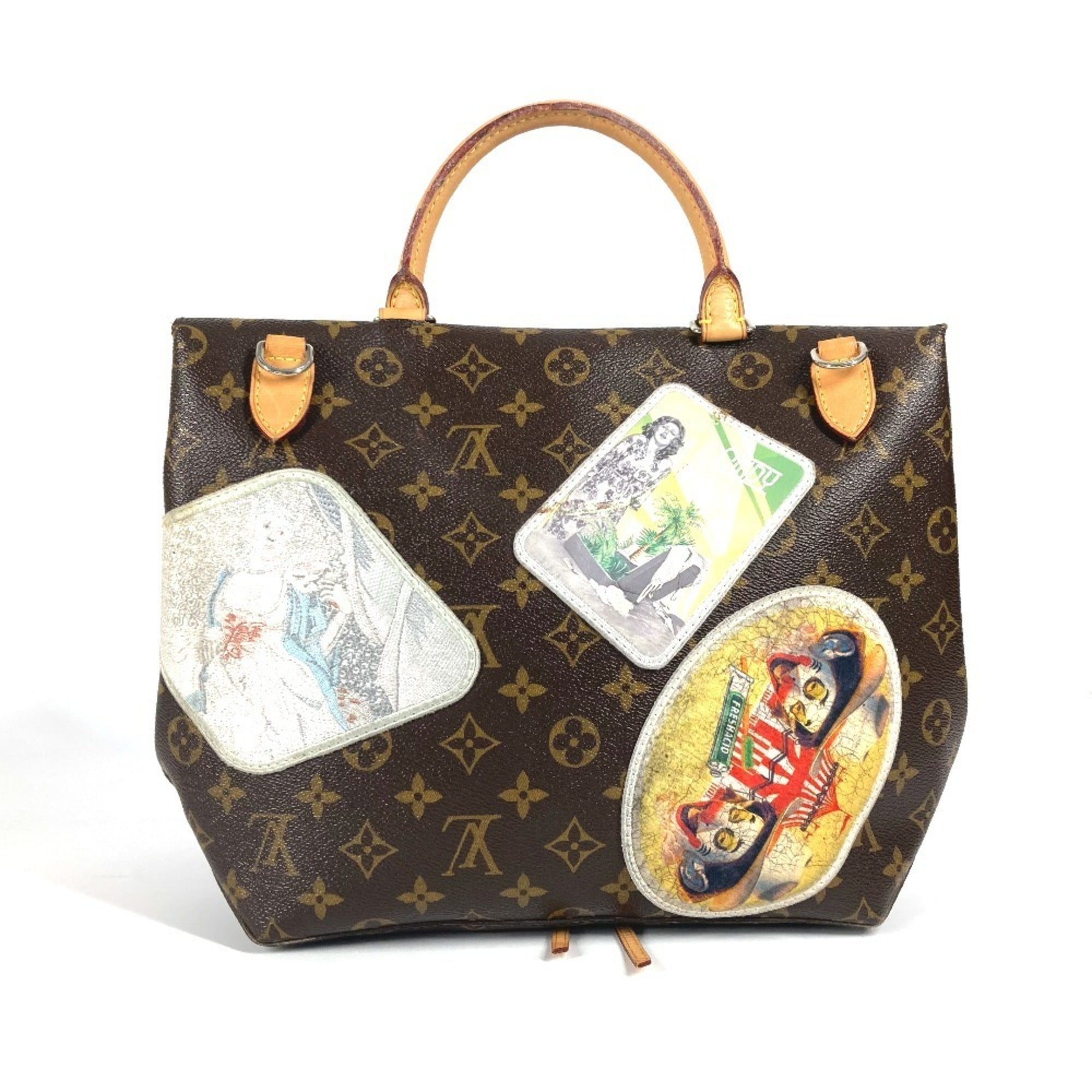 Louis Vuitton Brown Monogram Handbag Shoulder Bag Tote Bag (Pre-Owned)