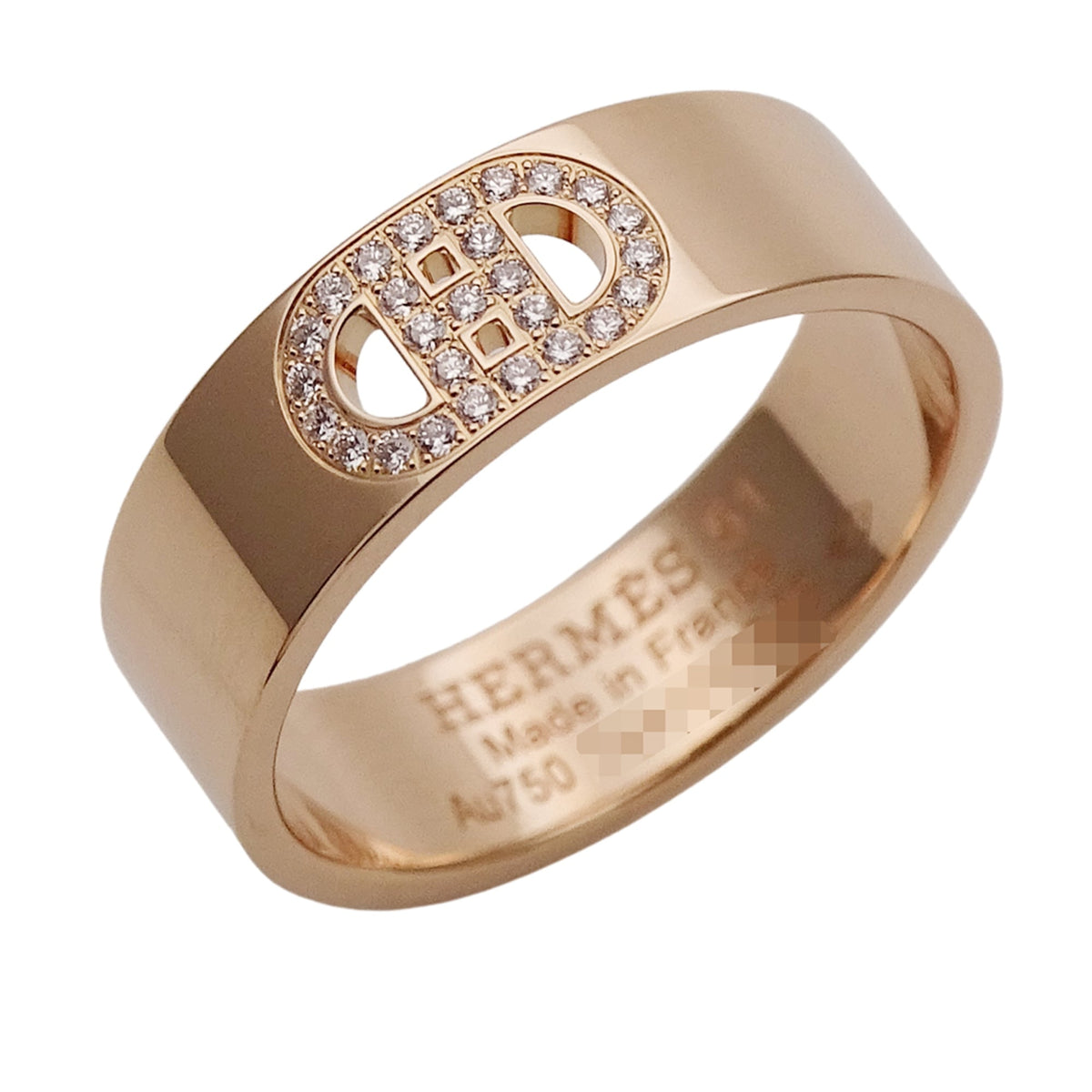 Hermes Pink Gold Pink Gold (18K) Band Ring (Pre-Owned)