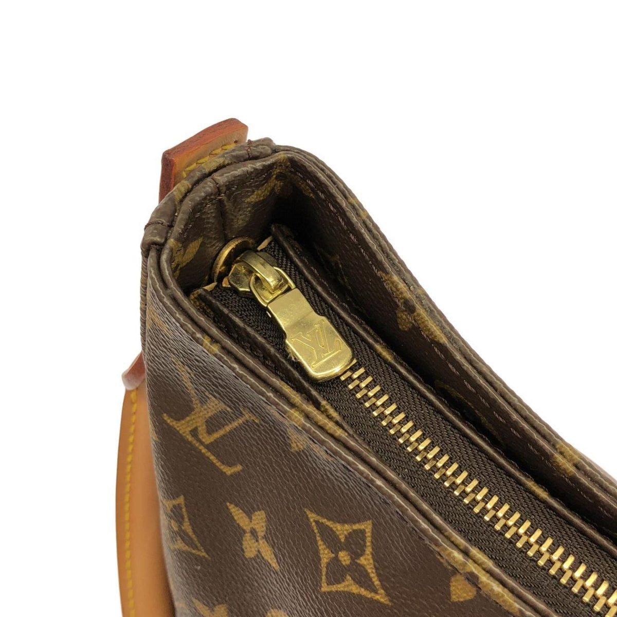 Louis Vuitton Monogram Marron Coated Canvas Shoulder Bag (Pre-Owned)