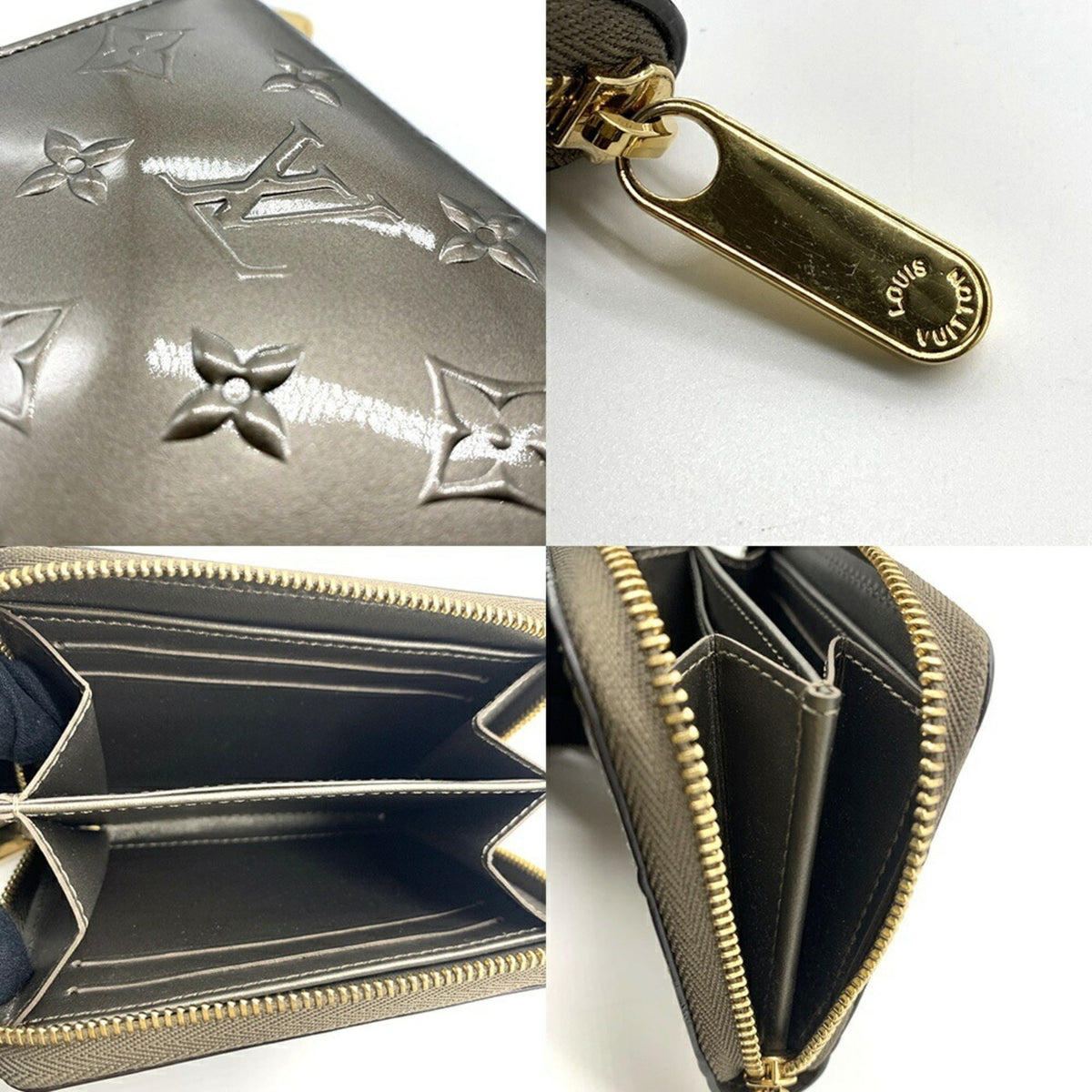 Louis Vuitton Monogram Vernis Champagne Gold Monogram Vernis Coin Purse/Coin Case (Pre-Owned)