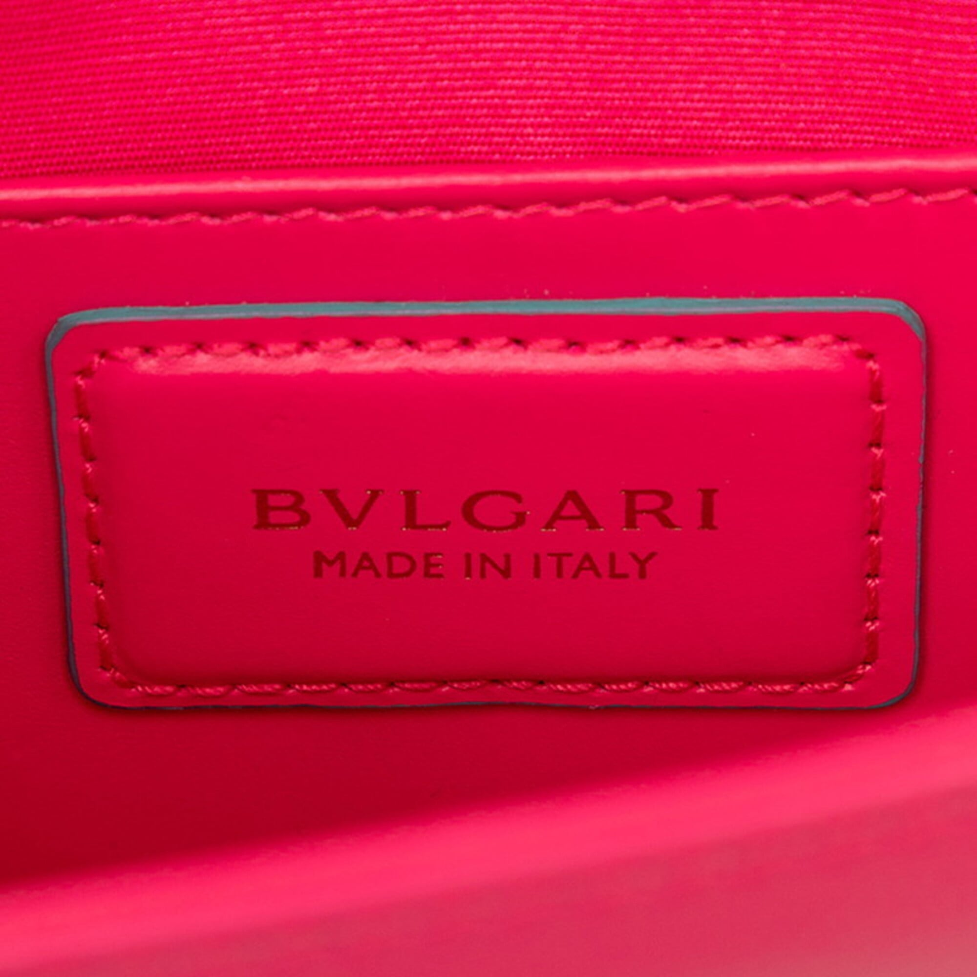 Bvlgari Pink Leather Shoulder Bag (Pre-Owned)