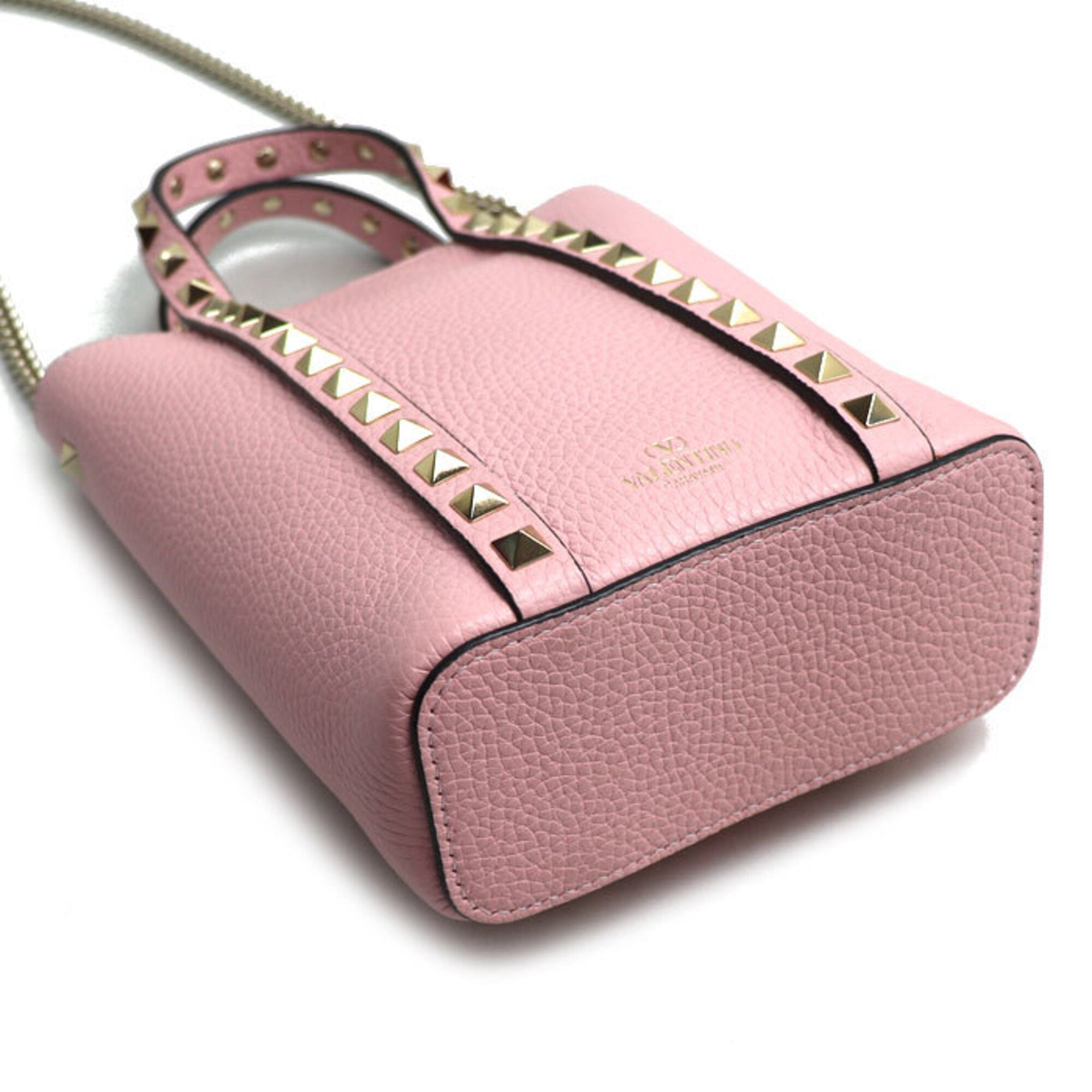 Valentino Pink Leather Handbag (Pre-Owned)