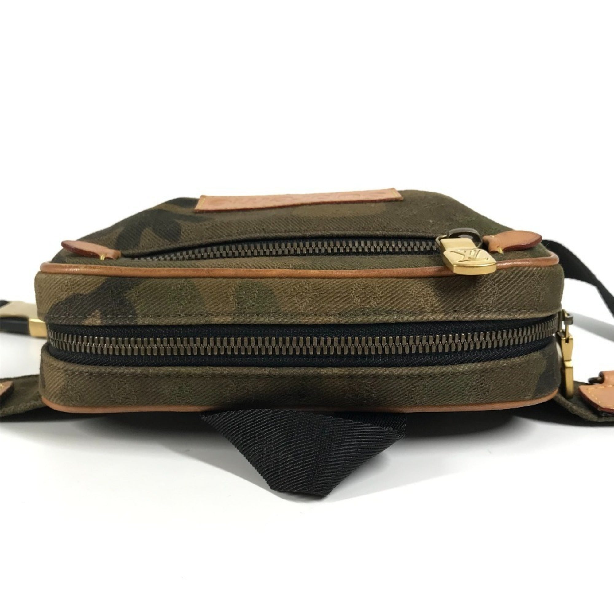 Louis Vuitton Camouflage Khaki Monogram Monogram Sling Bag (Pre-Owned)