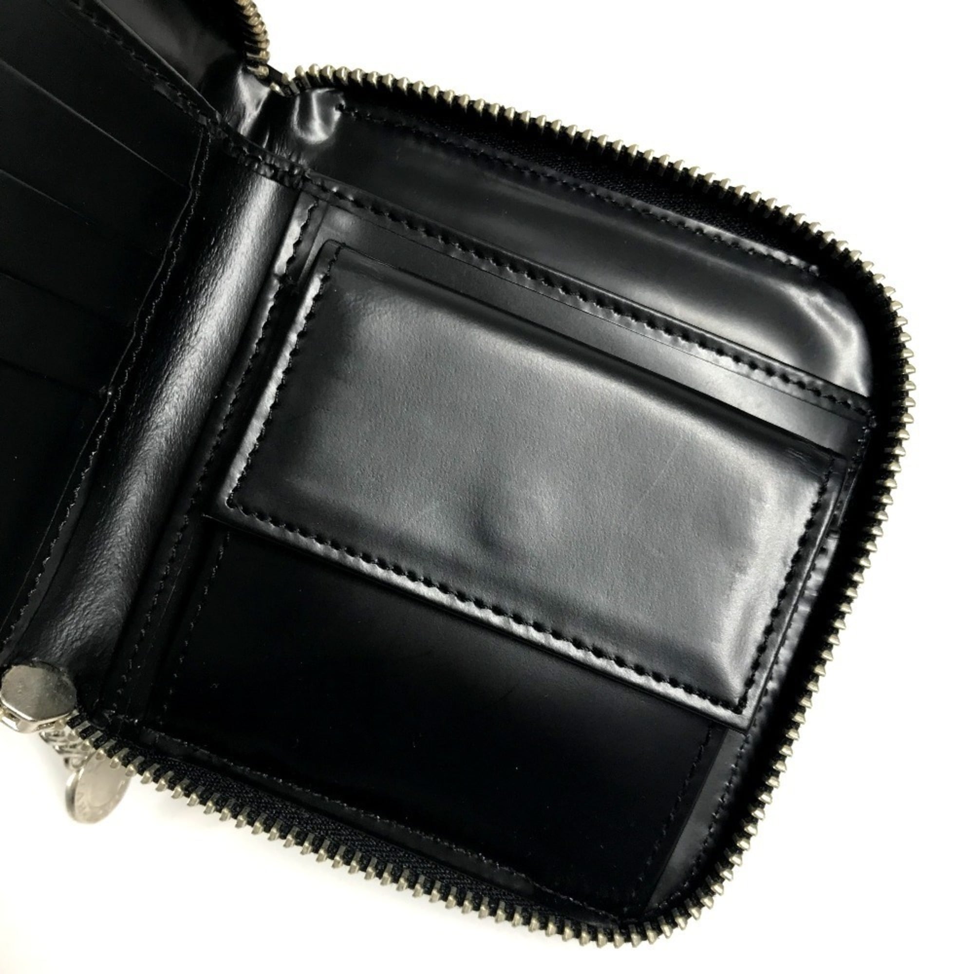 Bvlgari Black Blue Canvas Leather Wallet (Bi-Fold) (Pre-Owned)