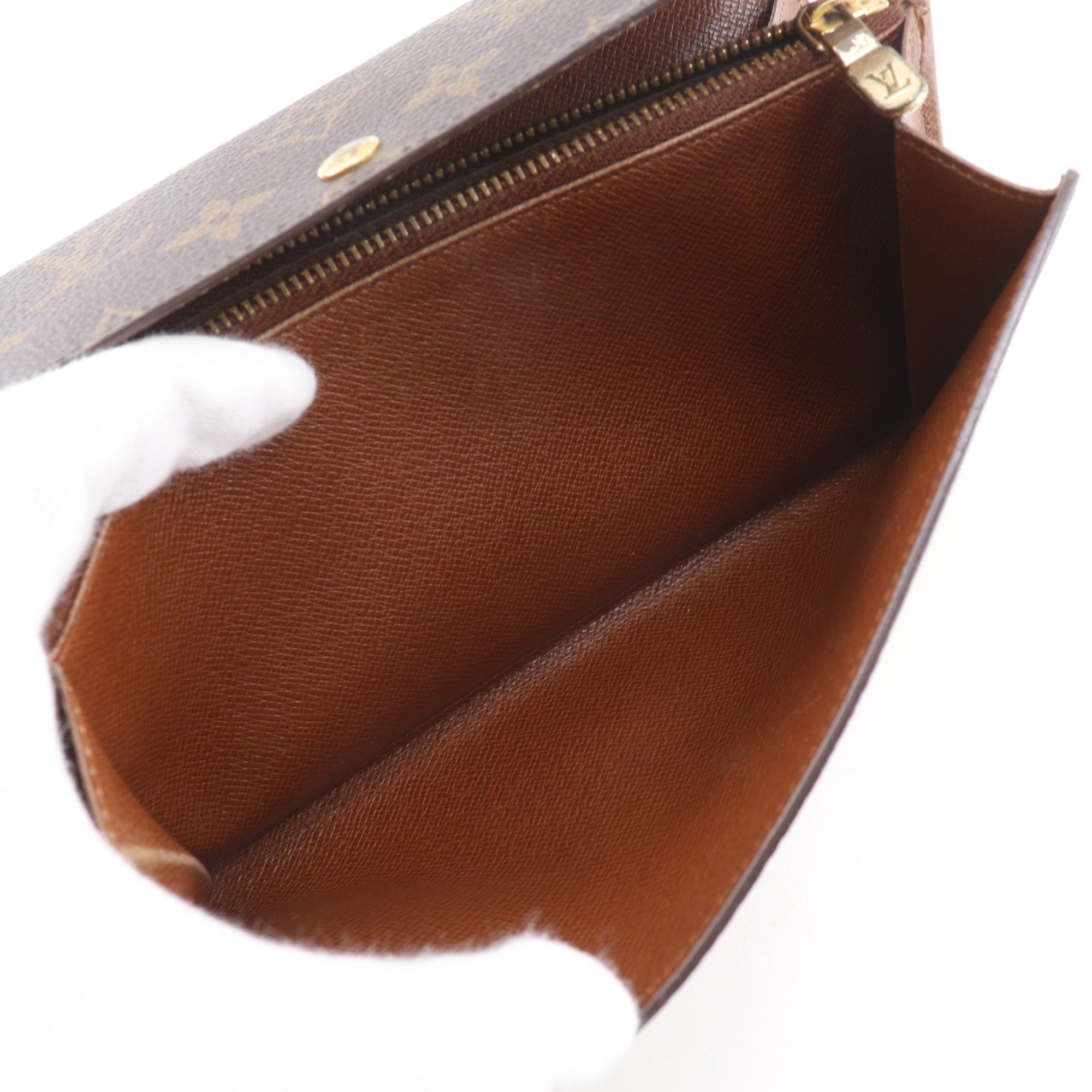 Louis Vuitton Monogram Brown Monogram Long Wallet (Bi-Fold) (Pre-Owned)