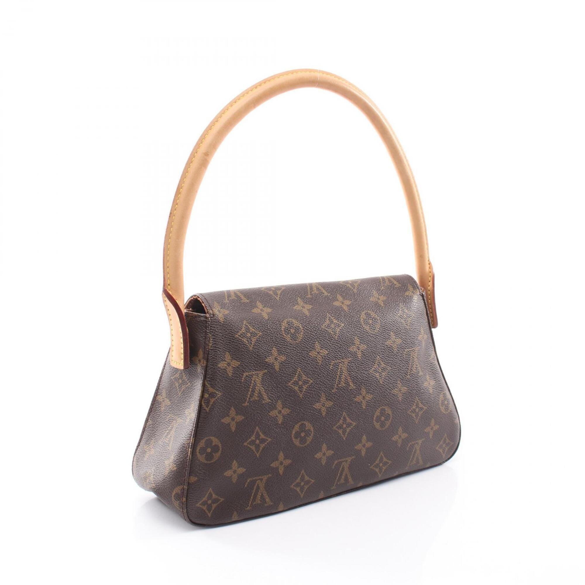 Louis Vuitton Brown Coated Canvas Leather Handbag (Pre-Owned)