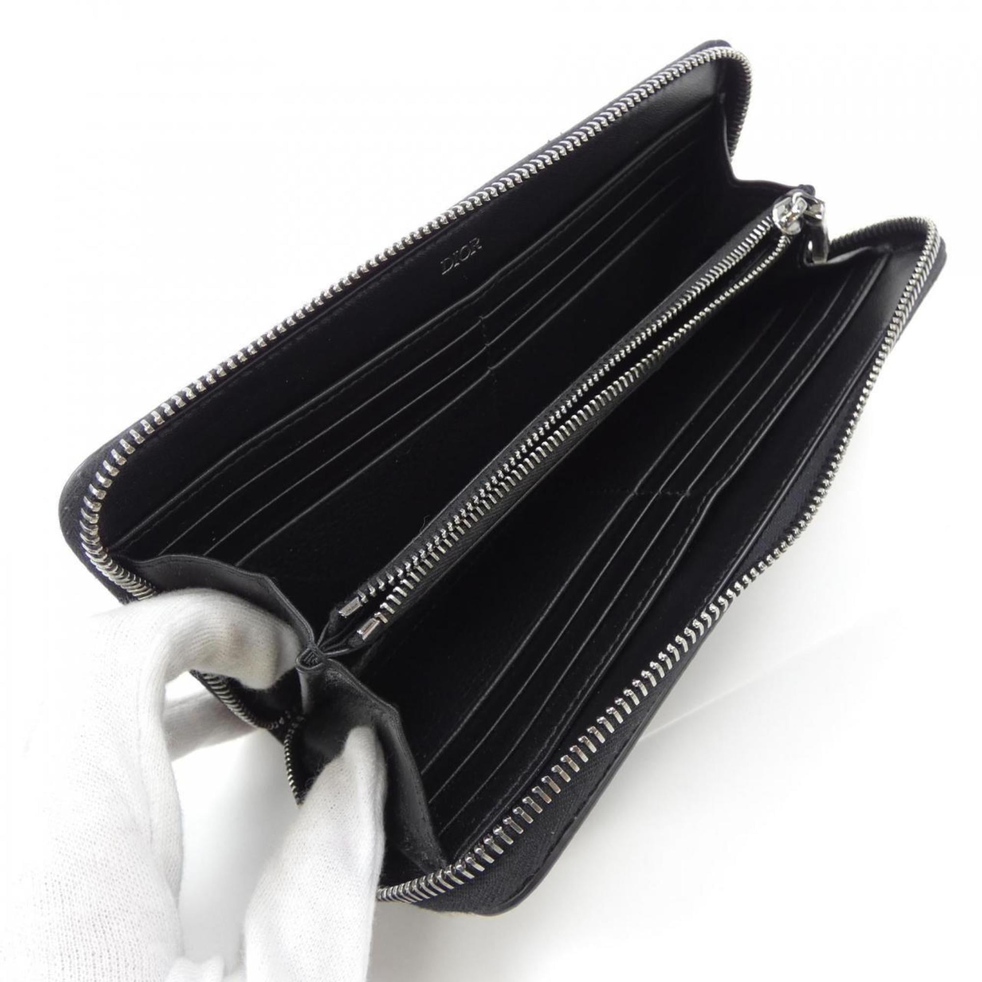 Christian Dior Black Long Wallet (Bi-Fold) (Pre-Owned)