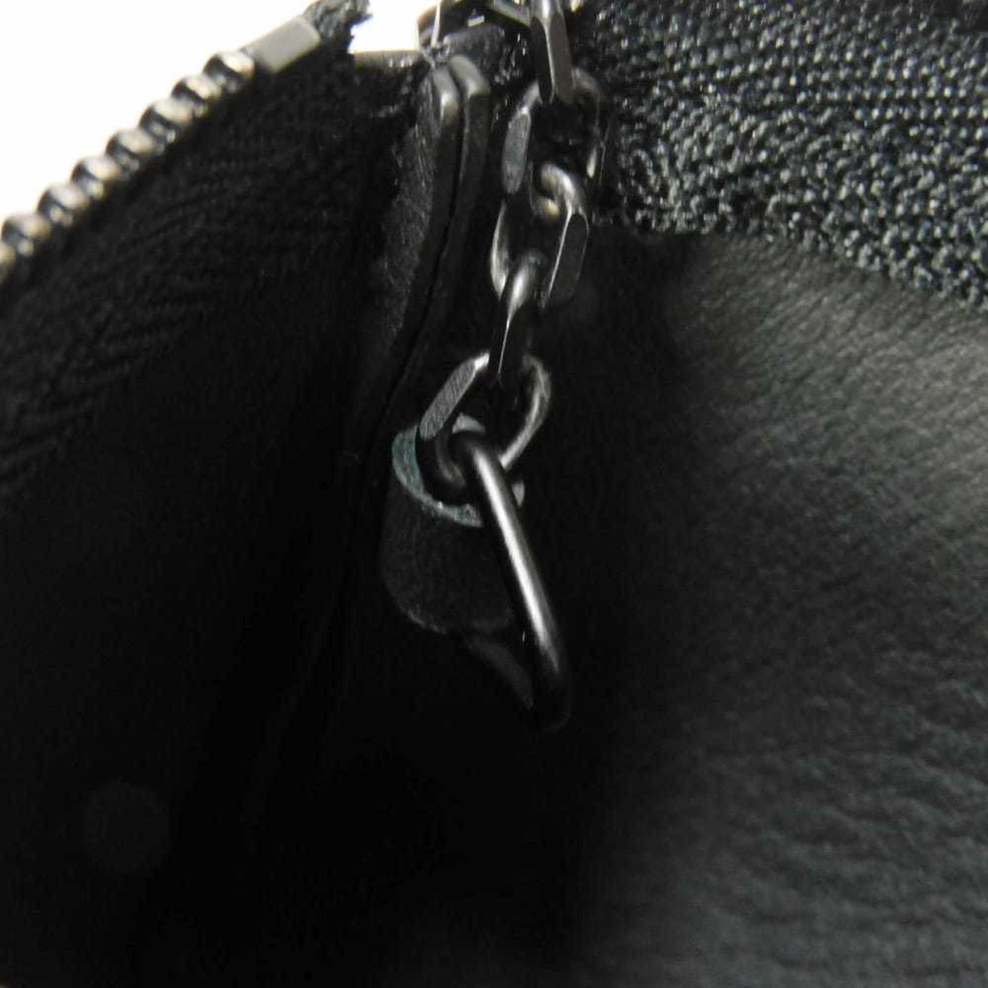 Louis Vuitton Noir Leather Coin Purse/Coin Case (Pre-Owned)