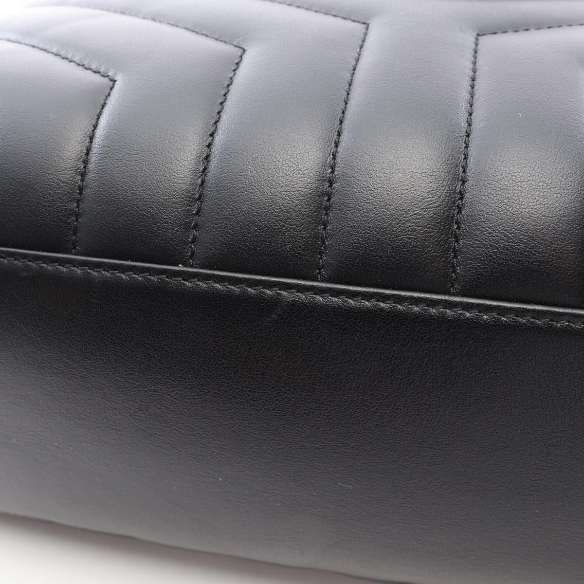 Saint Laurent Black Leather Handbag Tote Bag (Pre-Owned)