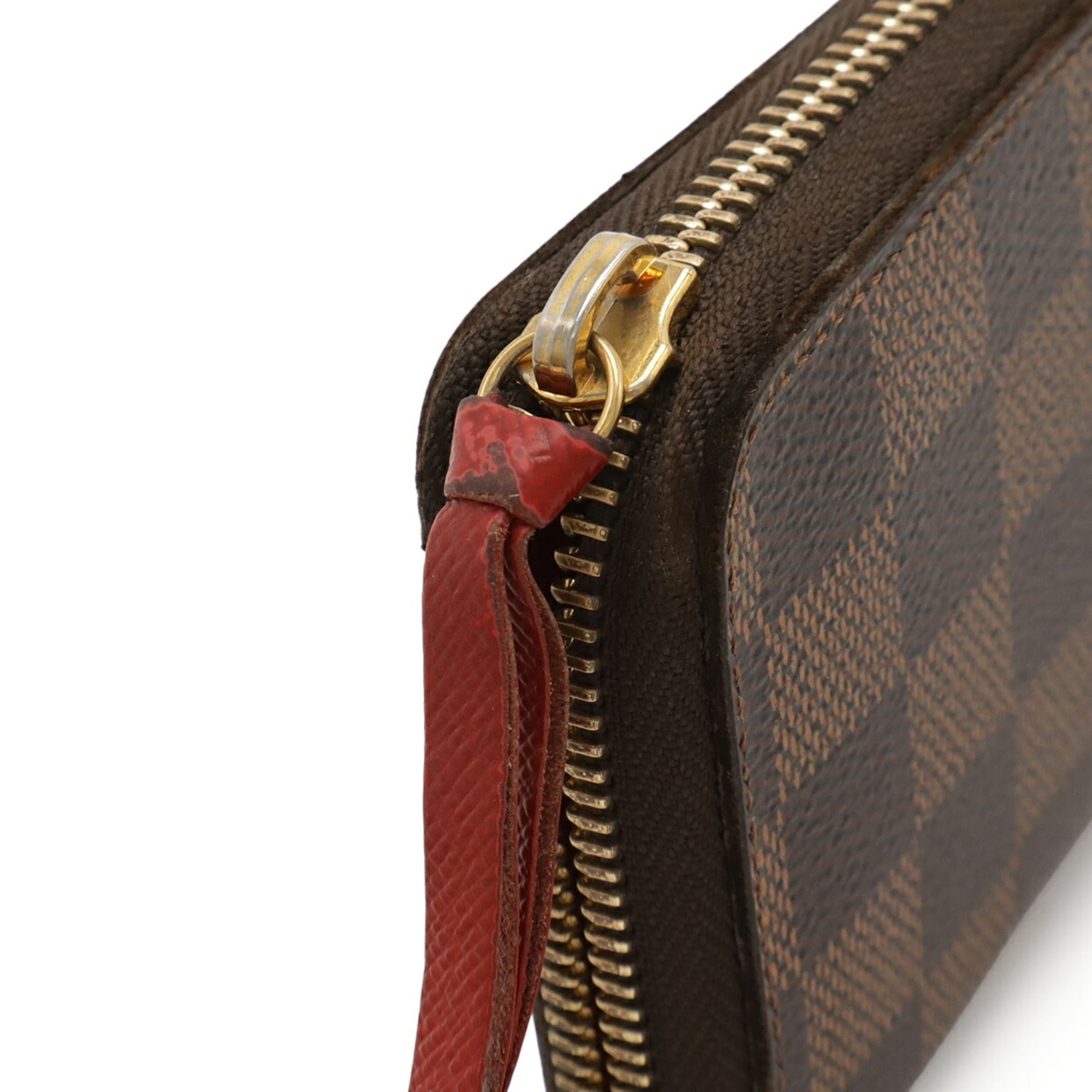 Louis Vuitton Cerise Damier Canvas Pvc Damier Canvas Long Bill Wallet (Bi-Fold) (Pre-Owned)