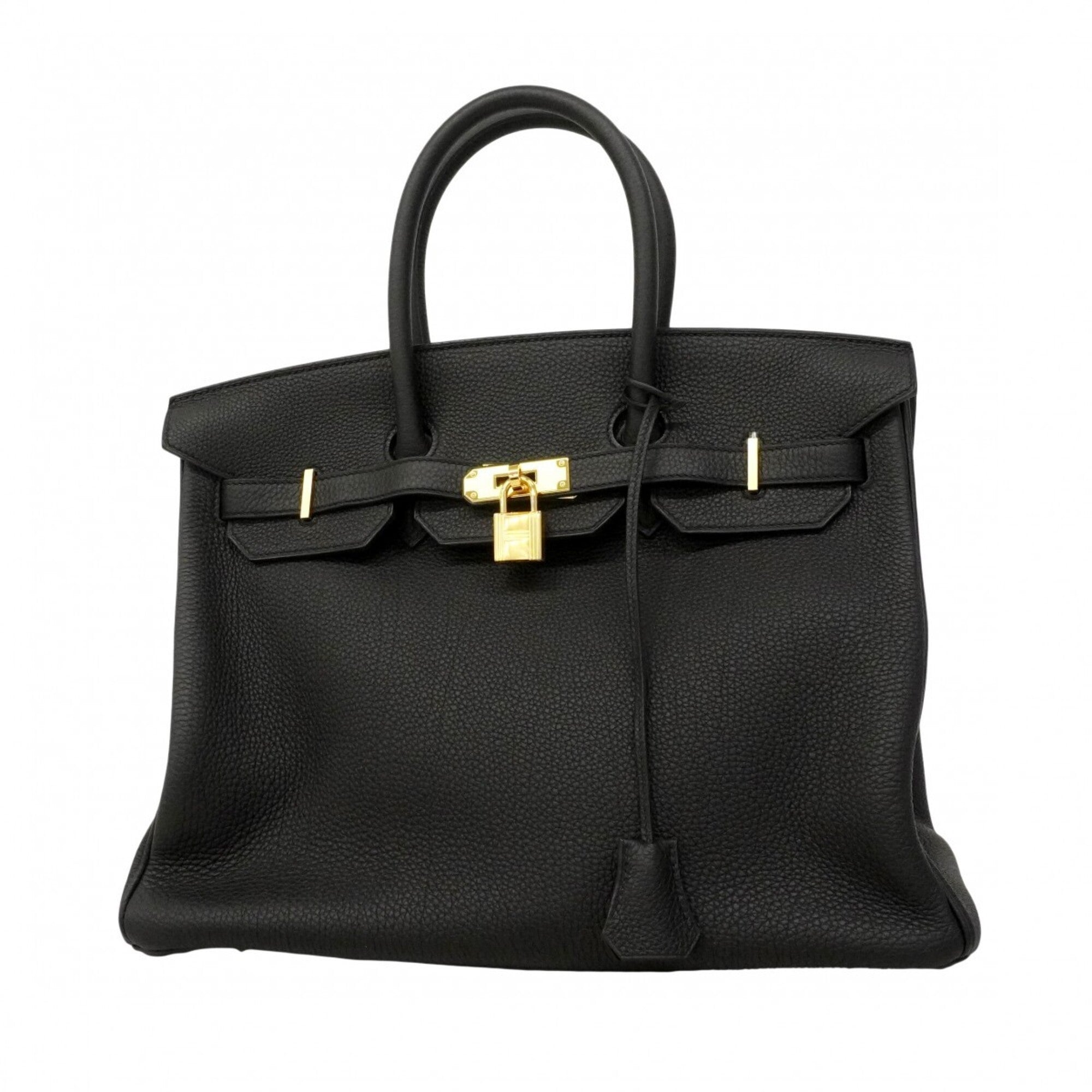 Hermes Black Togo Leather Handbag (Pre-Owned)