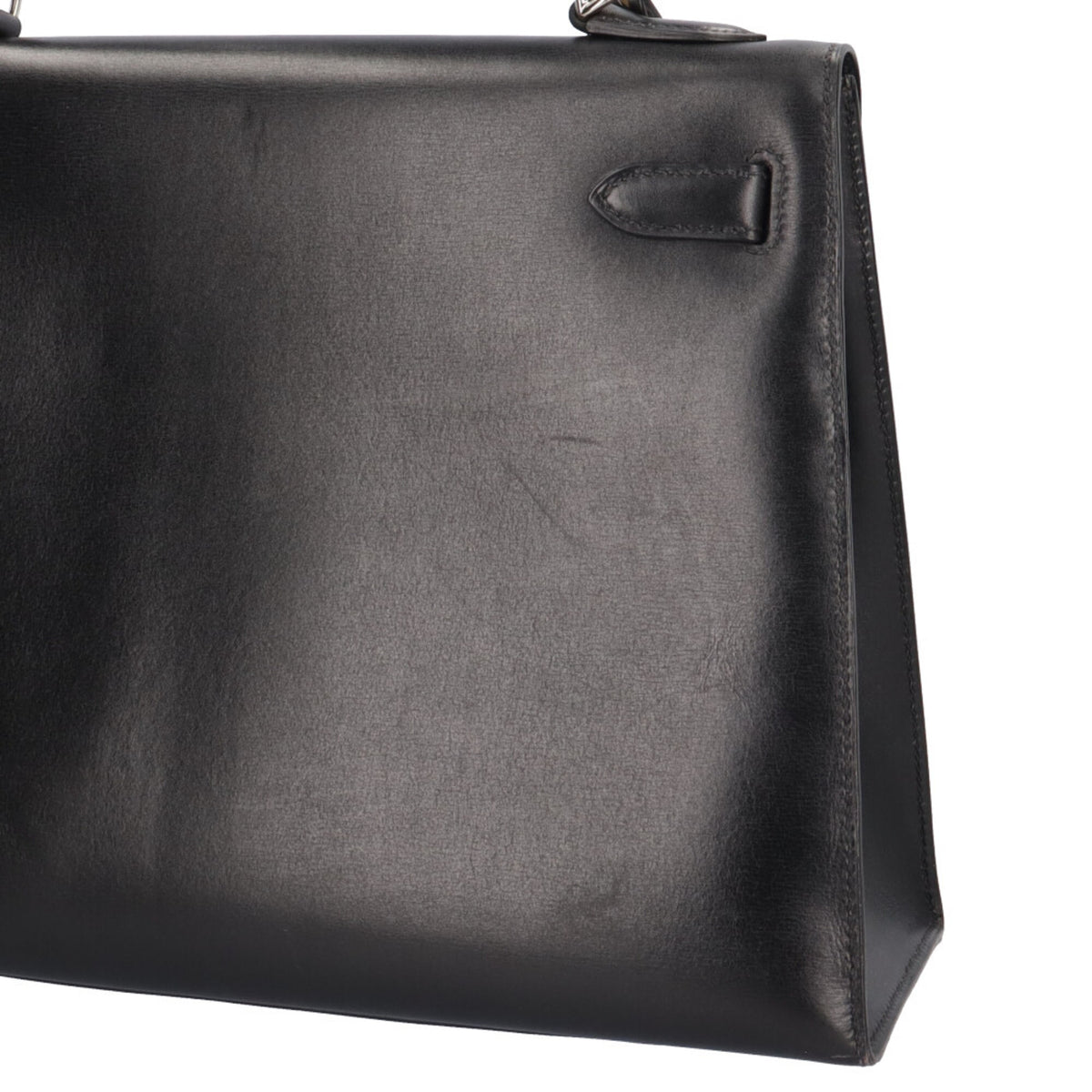 Hermes Black Box Calf Leather Shoulder Bag (Pre-Owned)