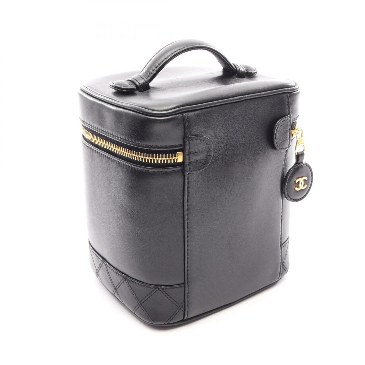 Chanel Black Leather Handbag (Pre-Owned)