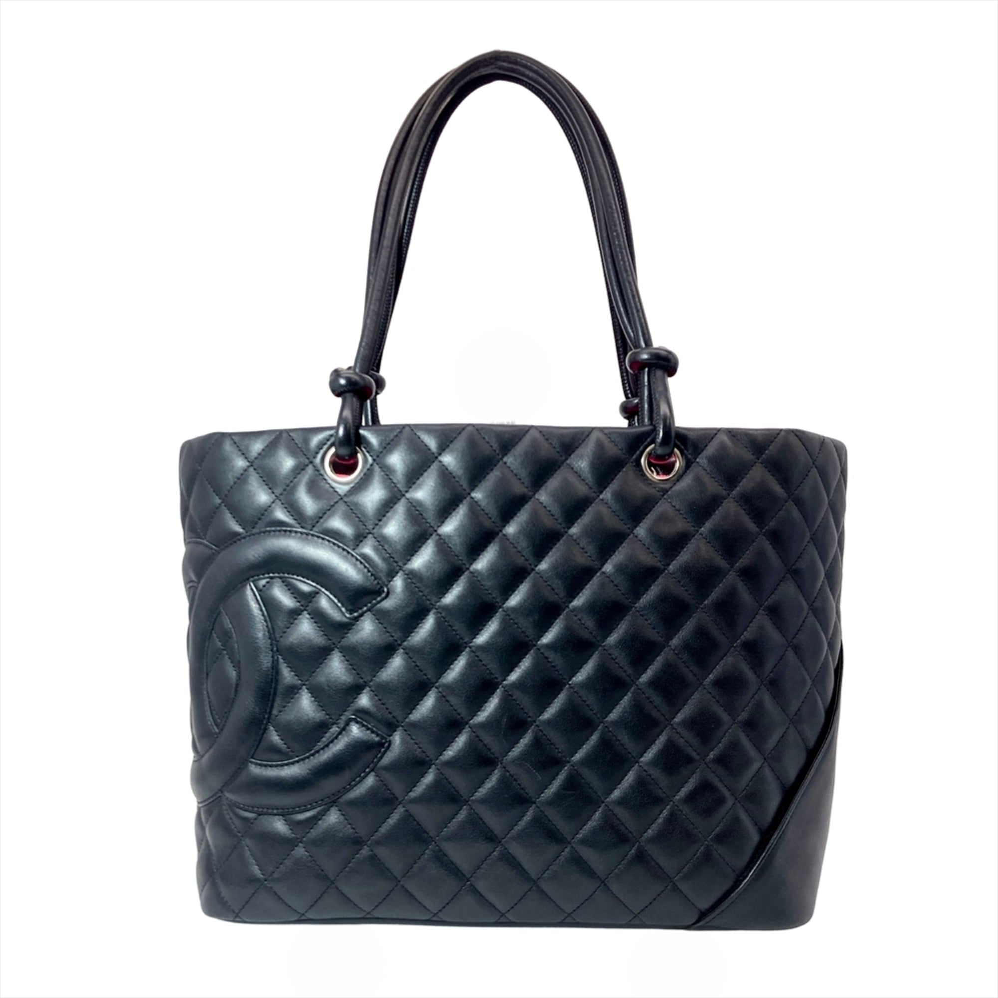 Chanel Black Leather Tote Bag (Pre-Owned)