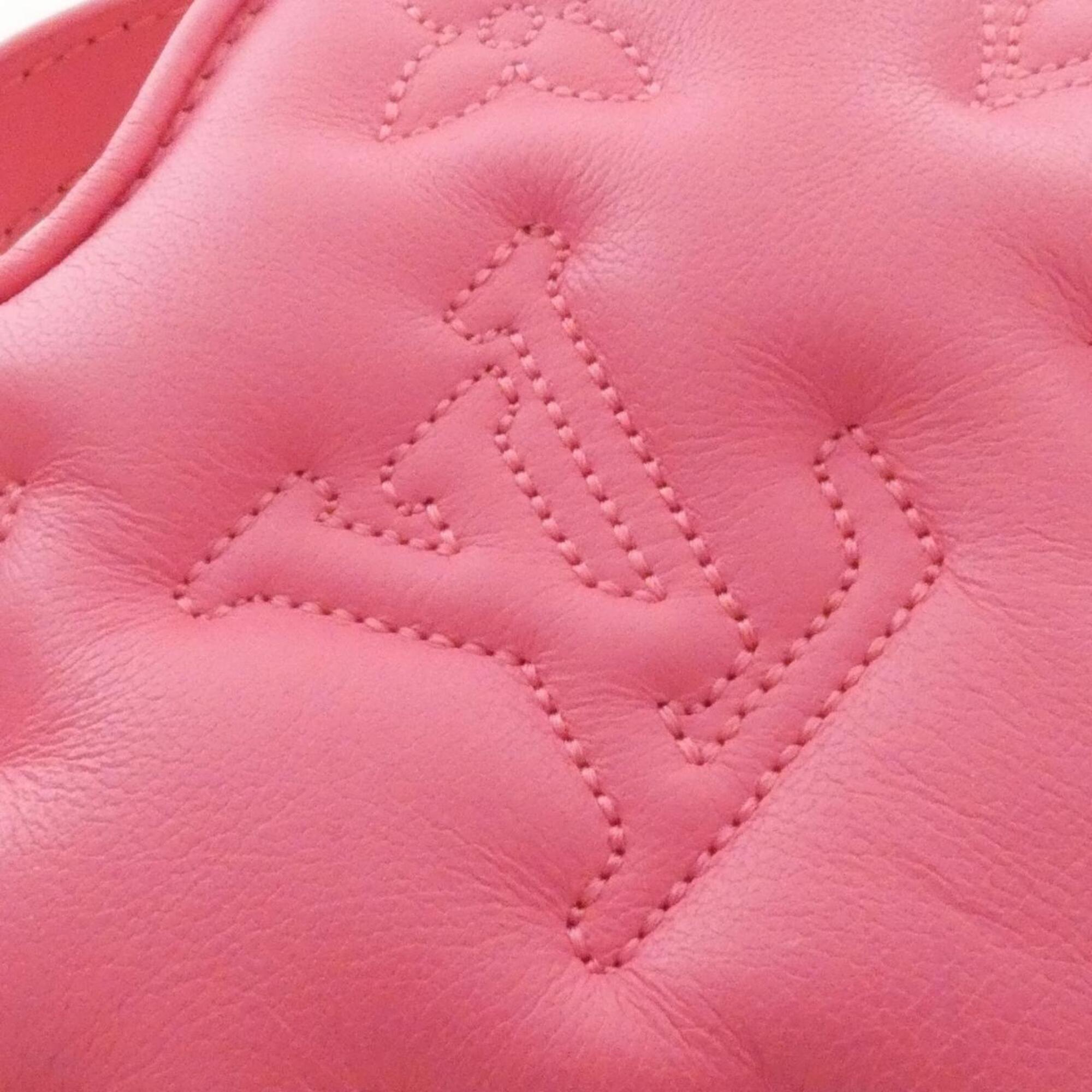 Louis Vuitton Pink Leather Handbag Pouch (Pre-Owned)