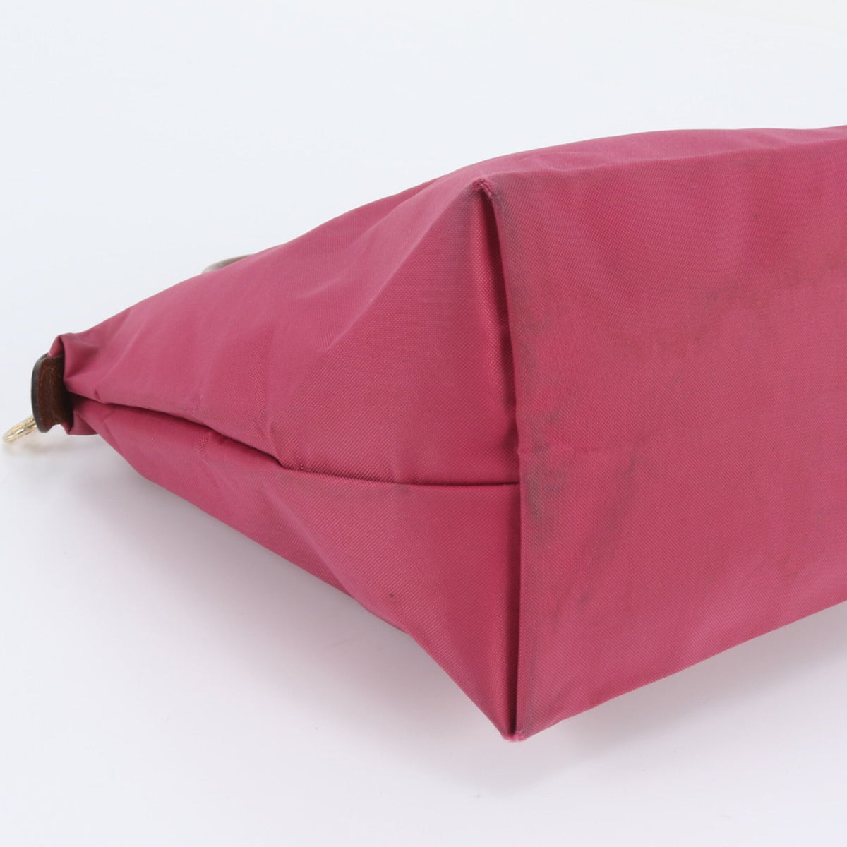 Longchamp Pink Leather Nylon Handbag Shoulder Bag Tote Bag (Pre-Owned)
