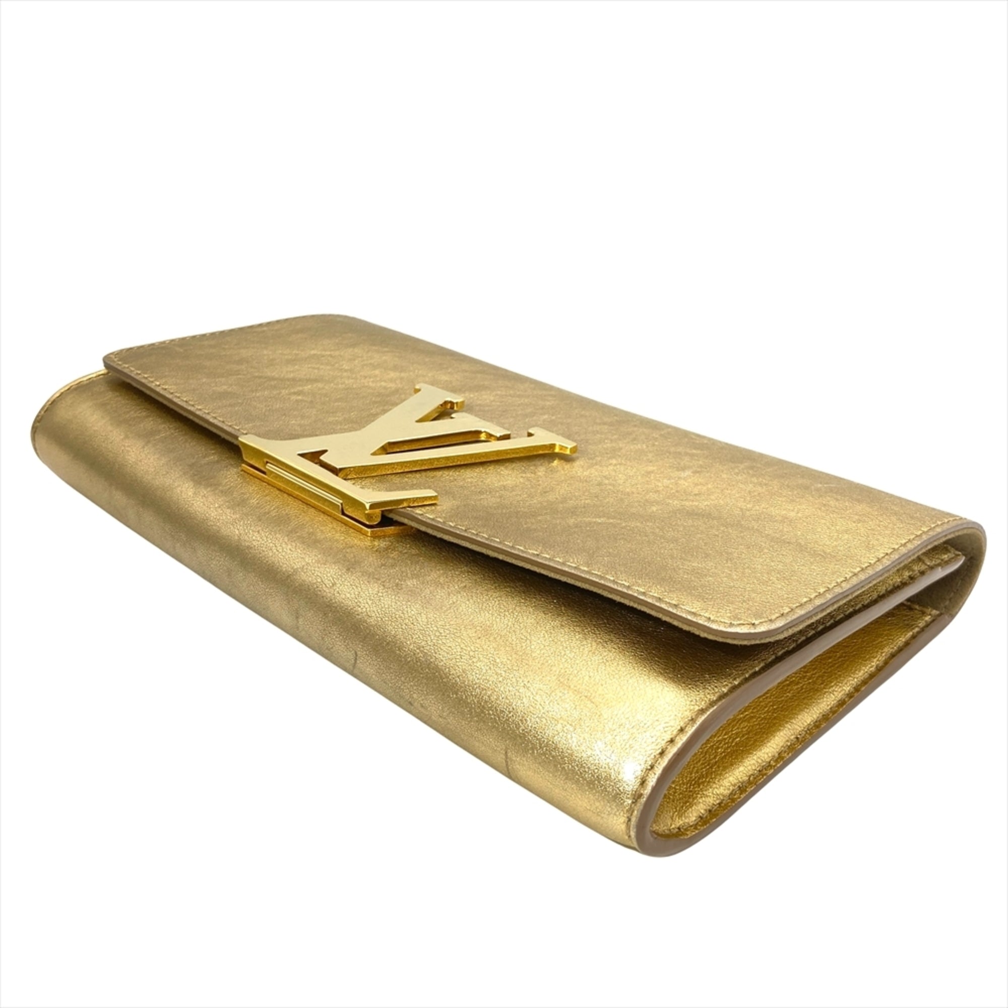 Louis Vuitton Gold Clutch Bag Pochette (Pre-Owned)