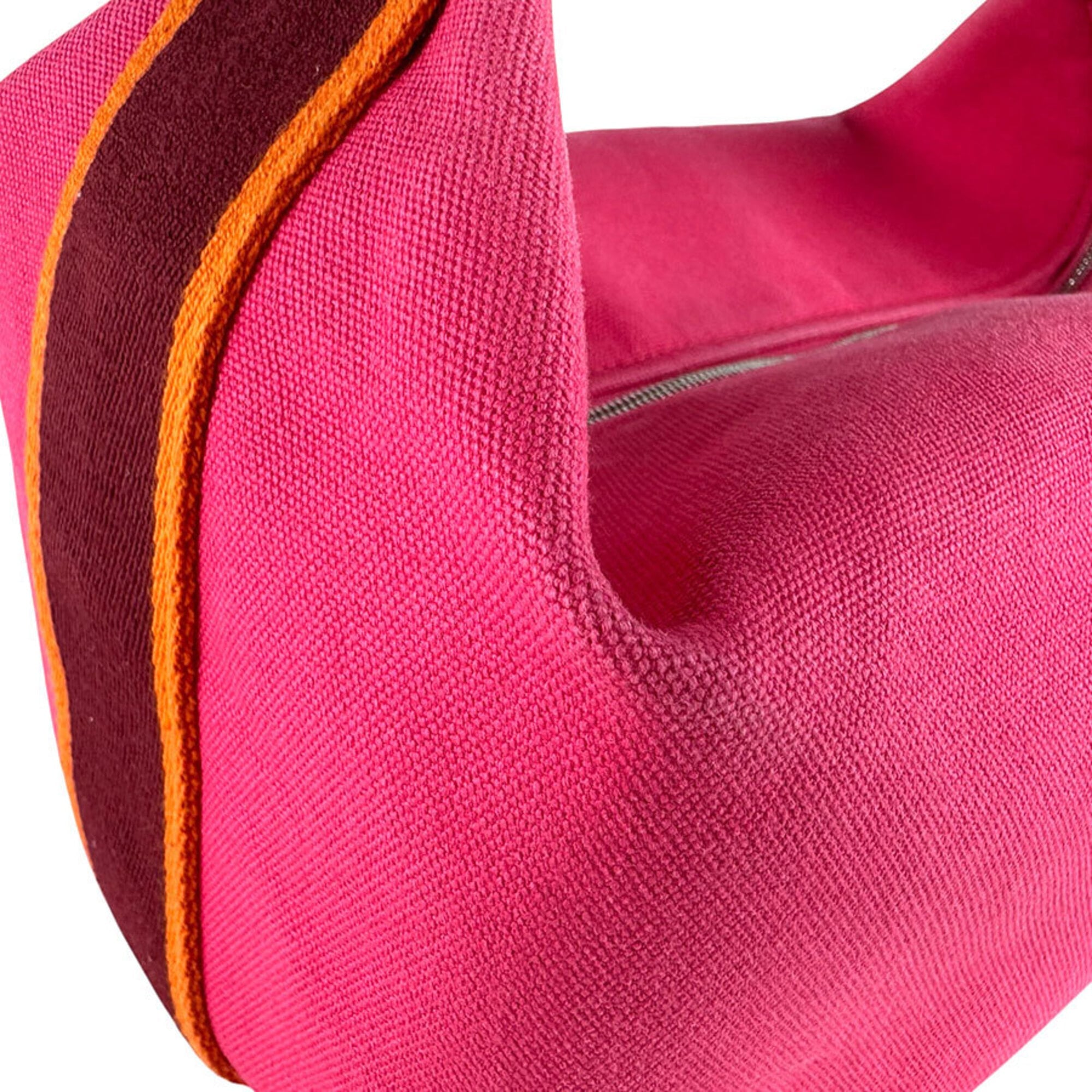 Hermes Pink Canvas Handbag Pouch (Pre-Owned)