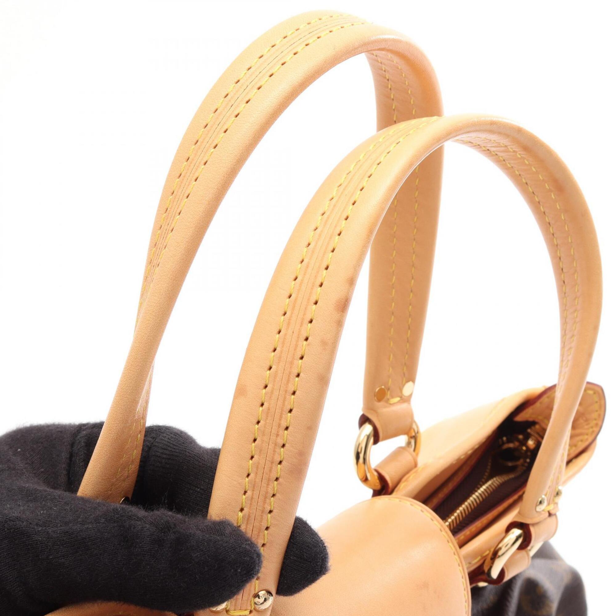 Louis Vuitton Brown Coated Canvas Leather Handbag (Pre-Owned)
