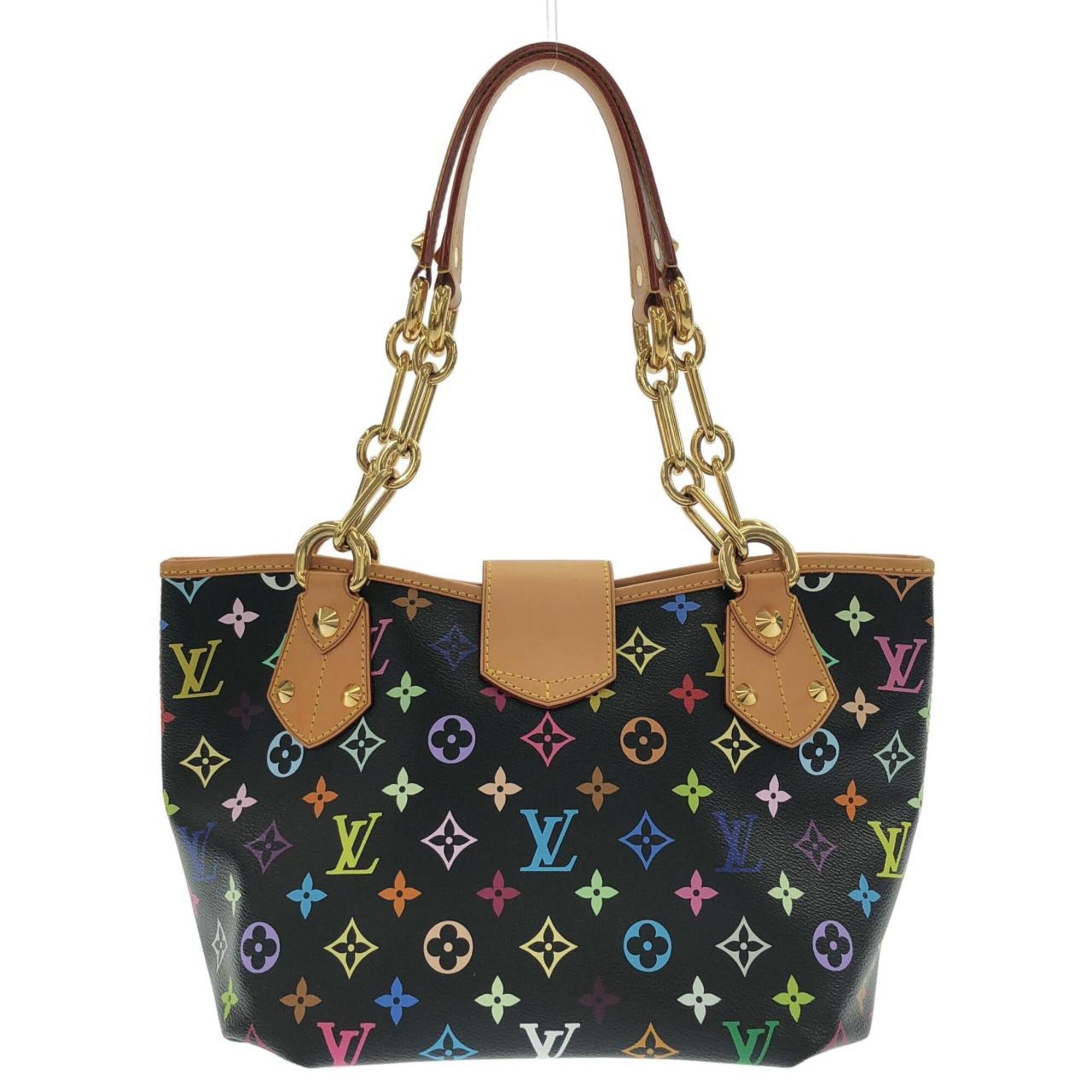 Louis Vuitton Black Multi-Color Coated Canvas Handbag (Pre-Owned)